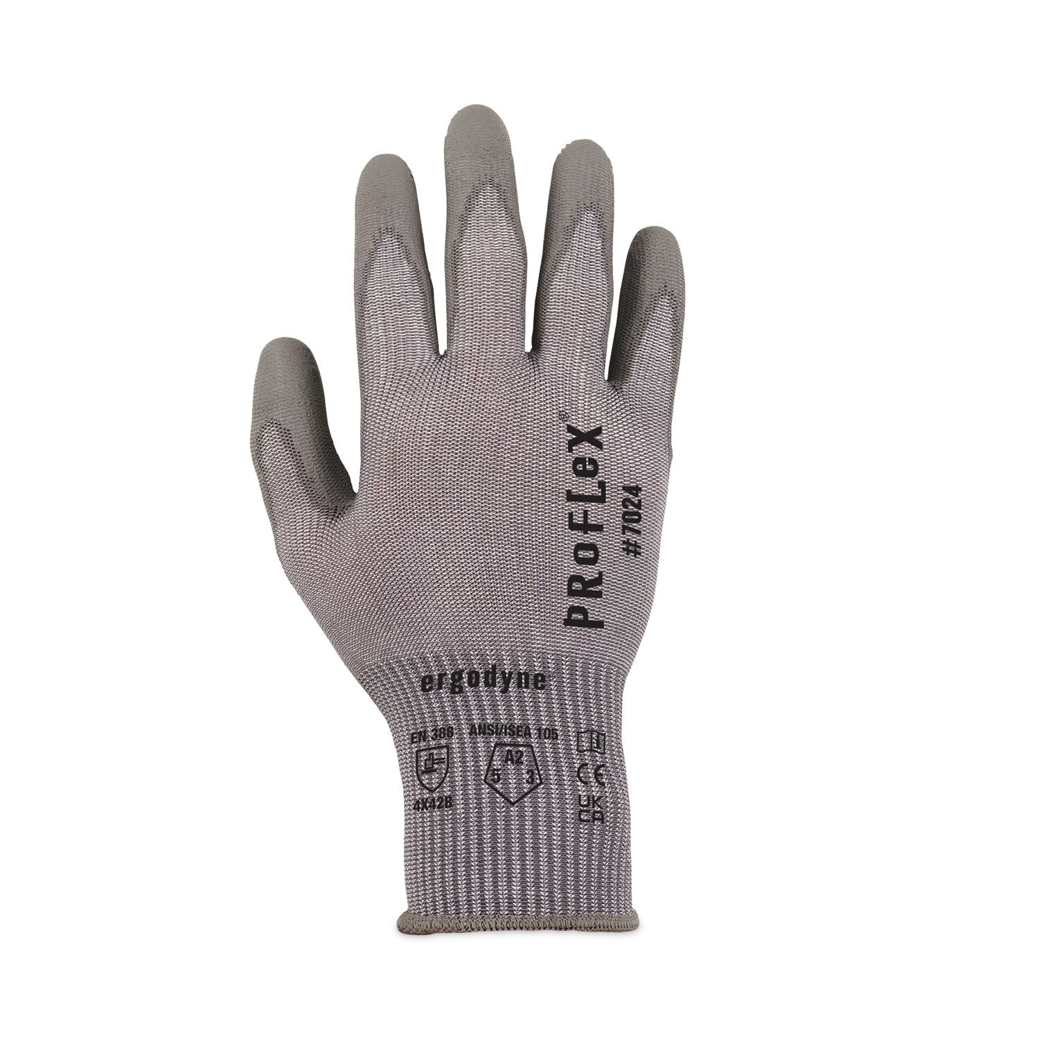 A2 PU Coated CR Gloves | ProFlex 7024 Medium Gray