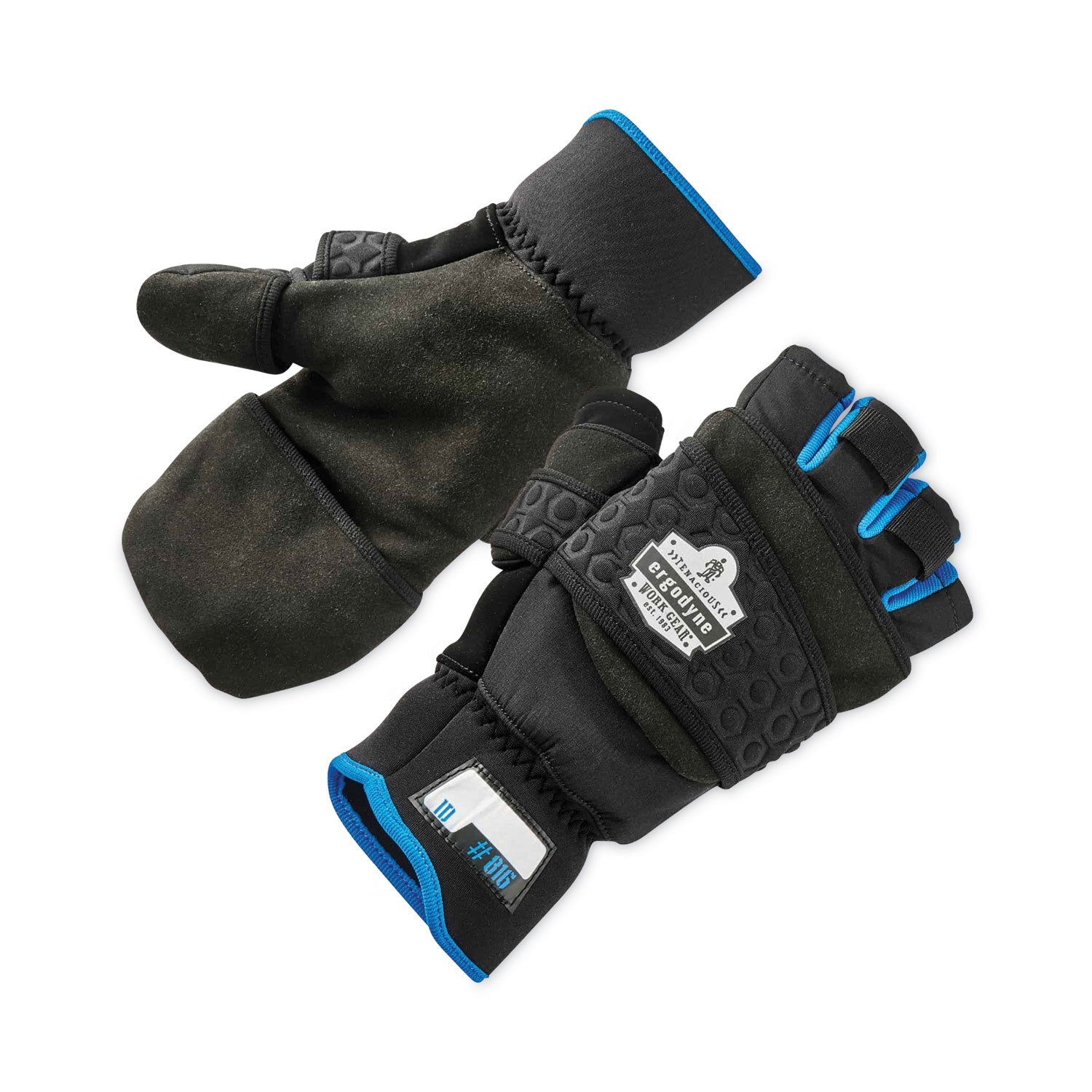 Thermal Flip-Top Gloves | ProFlex 816 Medium Black
