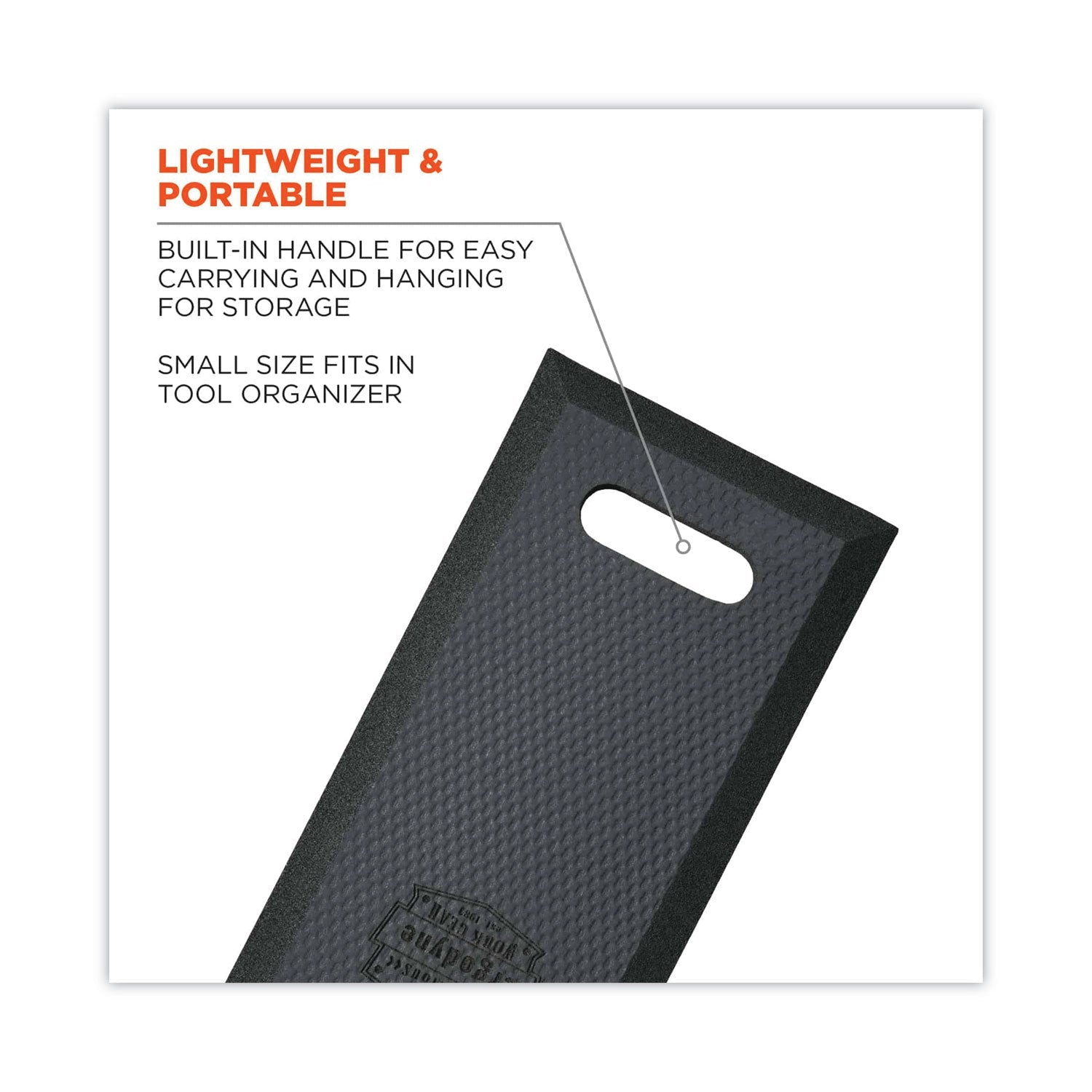 ergodyne® ProFlex 376 Small Foam Kneeling Pad, 0.5", Small, Black - Bloom Skins