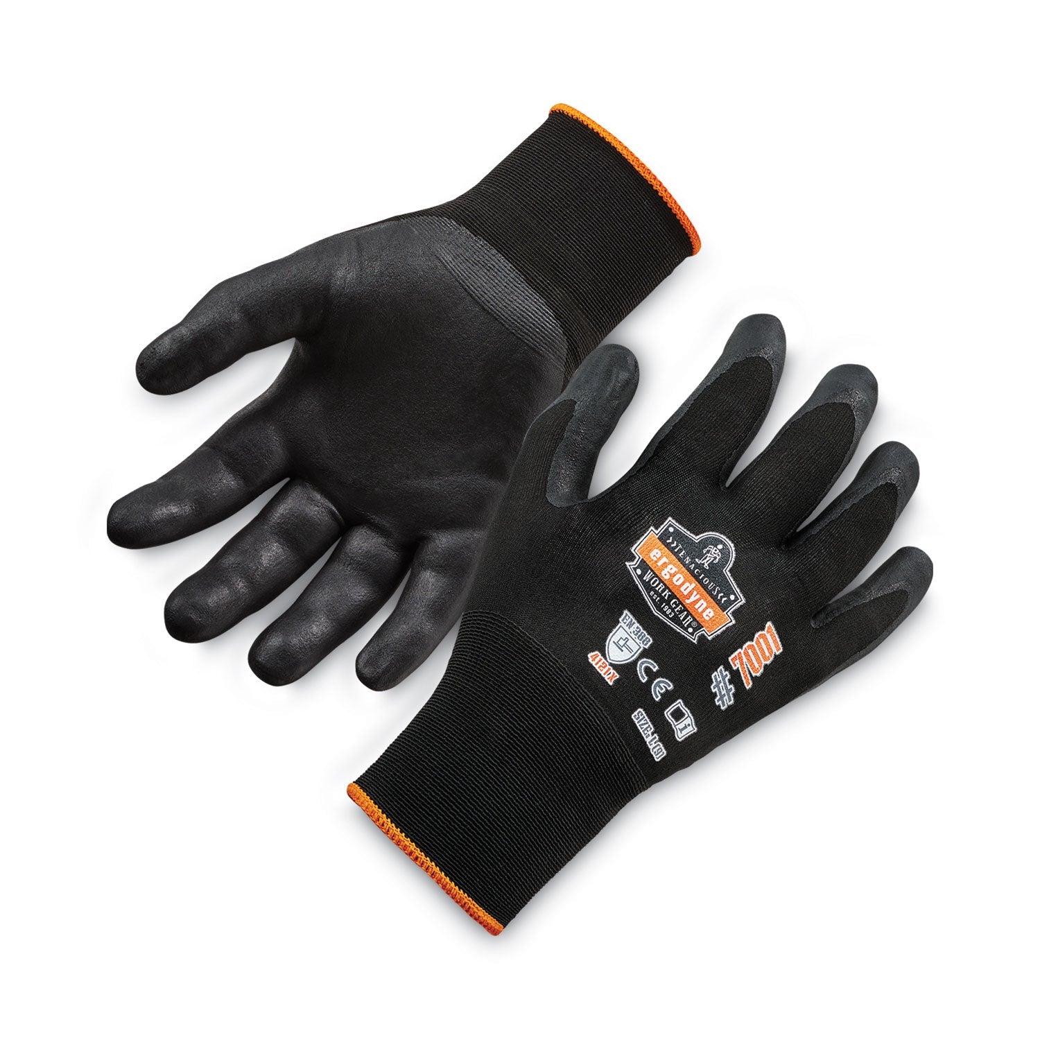Nitrile-Coated Gloves | ProFlex 7001 Large Black