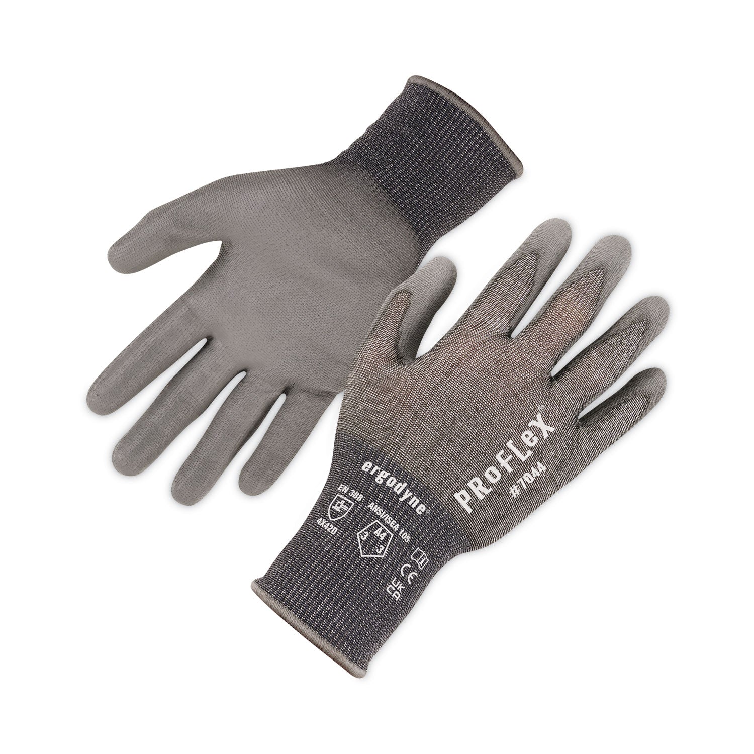 A4 PU Coated CR Gloves | ProFlex 7044 X-Large Gray