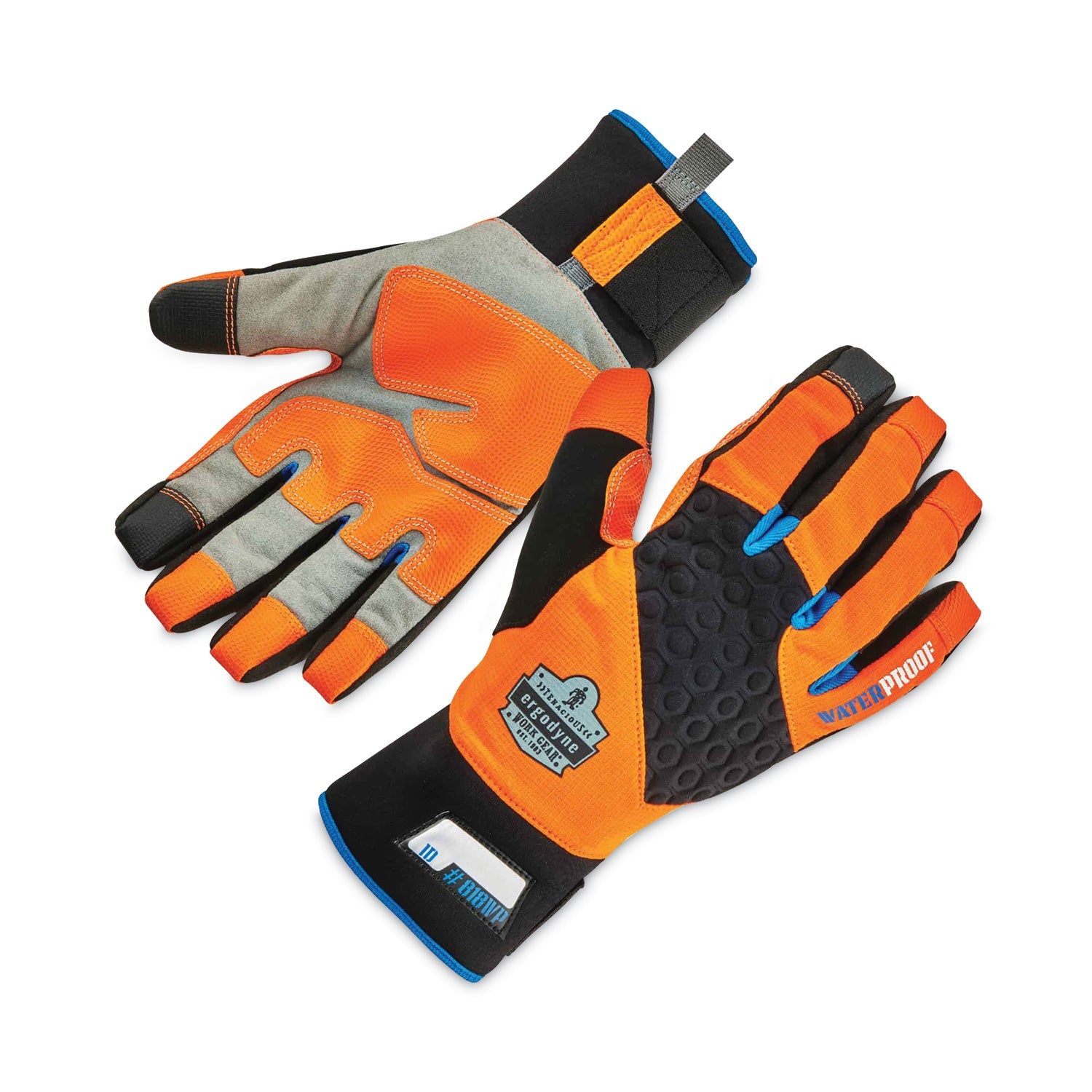 ergodyne® ProFlex 818WP Thermal WP Gloves with Tena-Grip, Orange, Medium, Pair - Bloom Skins