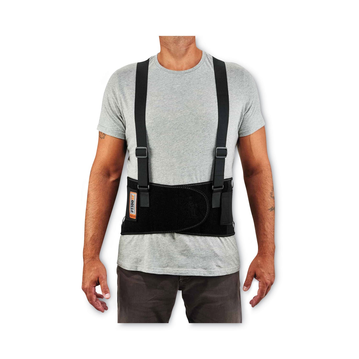 ergodyne® ProFlex 1100SF Standard Spandex Back Support Brace, Small, 25" to 30" Waist, Black