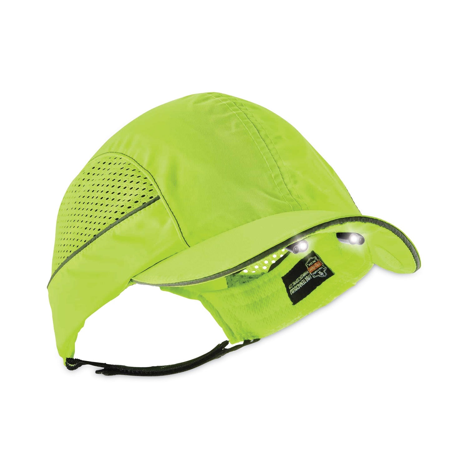 Bump Cap with LED | Skullerz 8960 Short Brim Lime