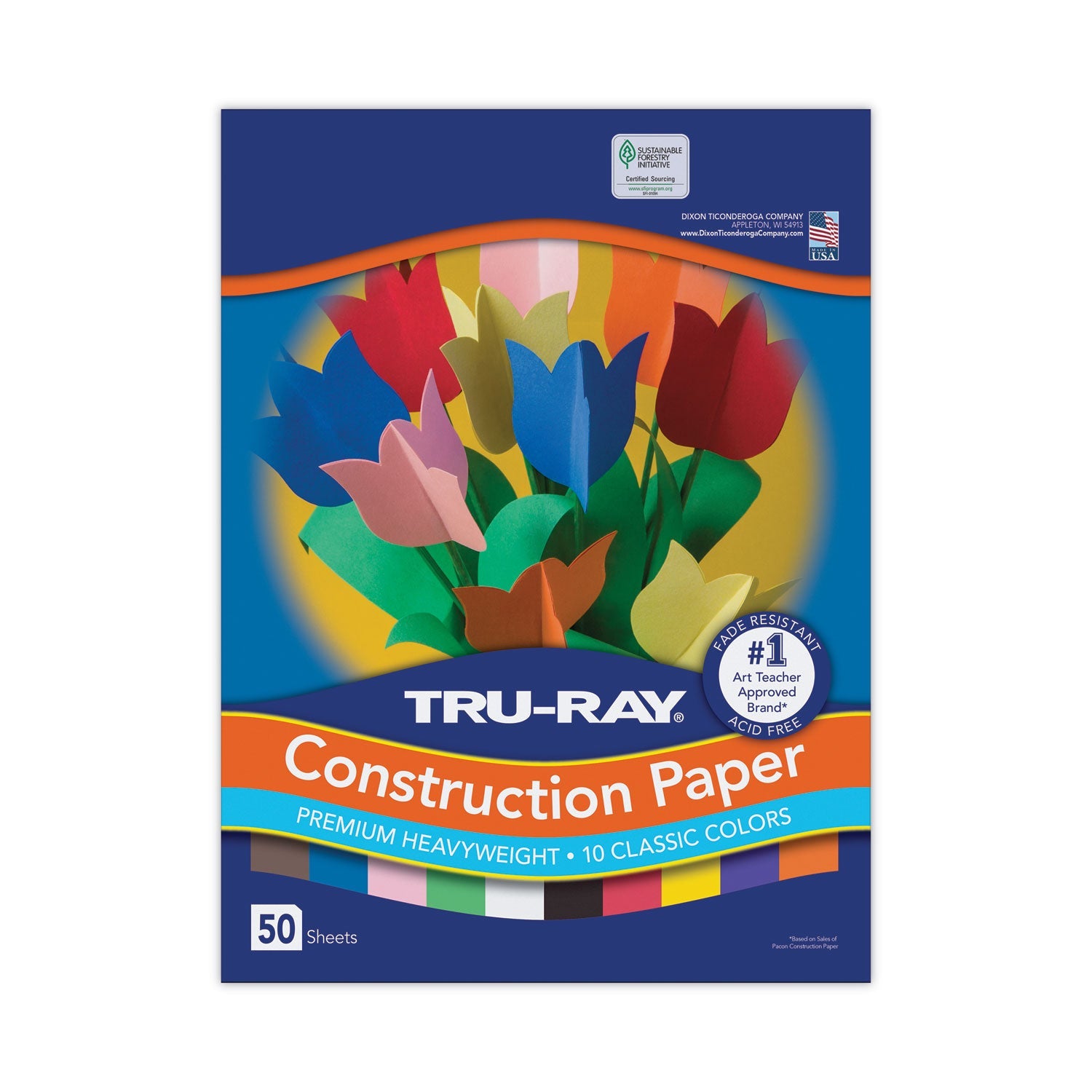 Tru-Ray Construction Paper | 12x18 Assorted, 50/Pk