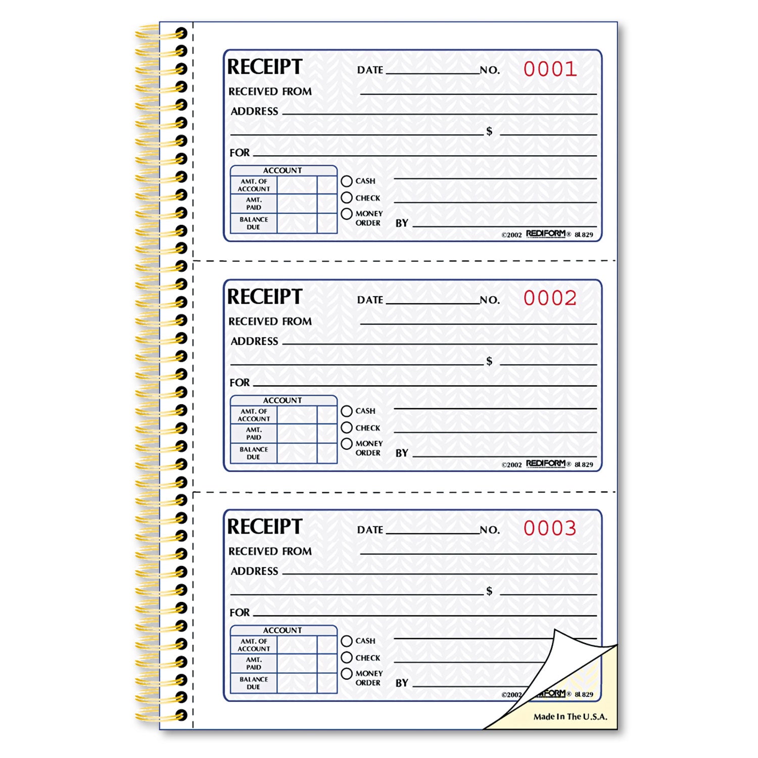 Money Receipt Book | Two-Part Carbonless