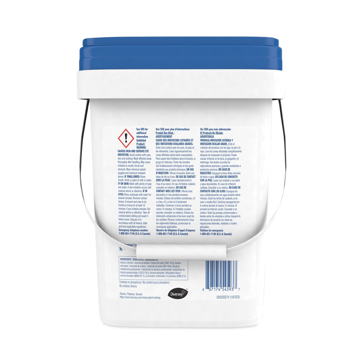 Diversey™ Whistle Multi-Purpose Powder Detergent, Citrus, 19 Lb Pail