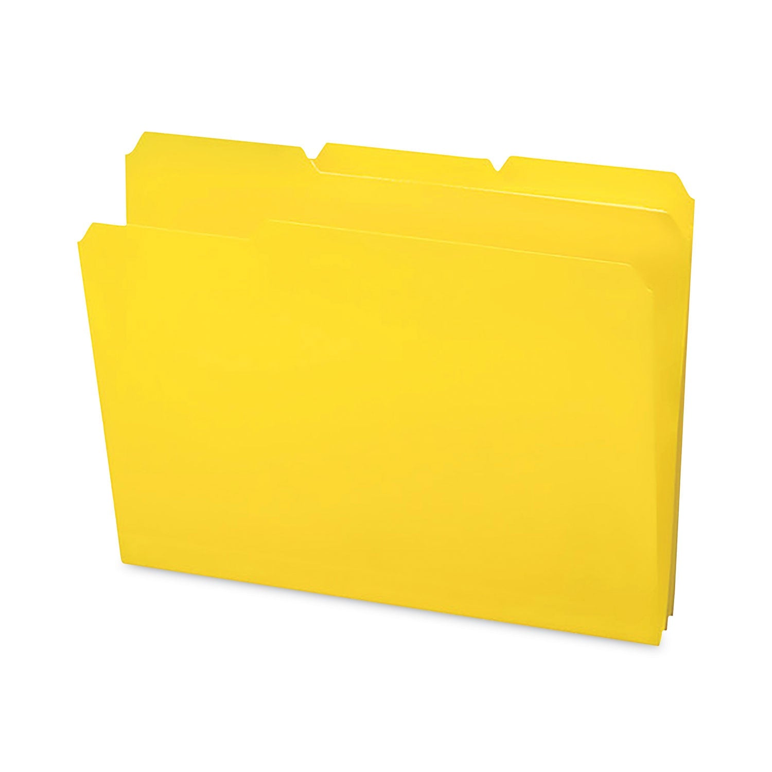 Smead Top Tab Poly Colored File Folders | Yellow