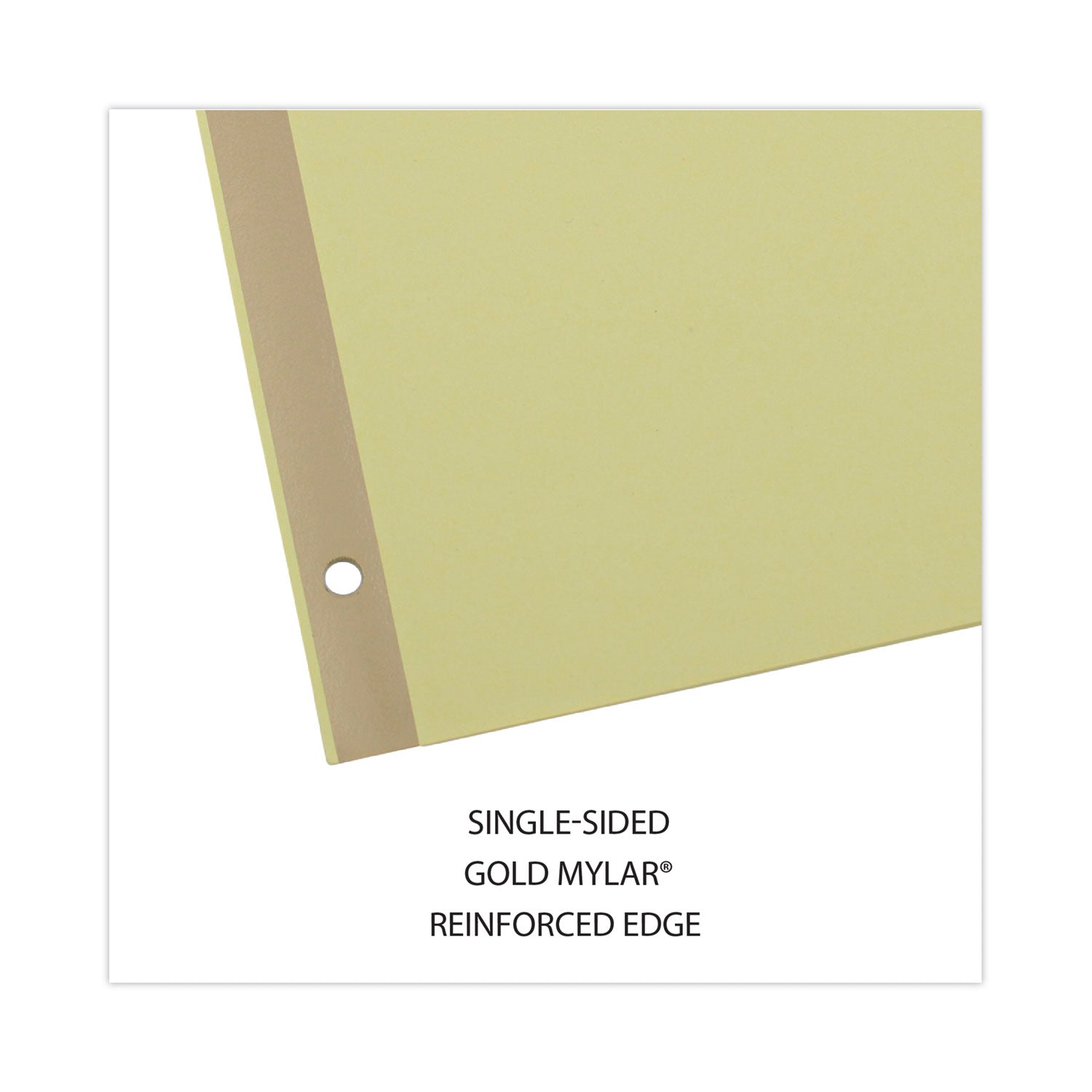 Universal® Deluxe Preprinted Simulated Leather Tab Dividers With Gold Printing, 31-Tab, 1 To 31, 11 X 8.5, Buff, 1 Set