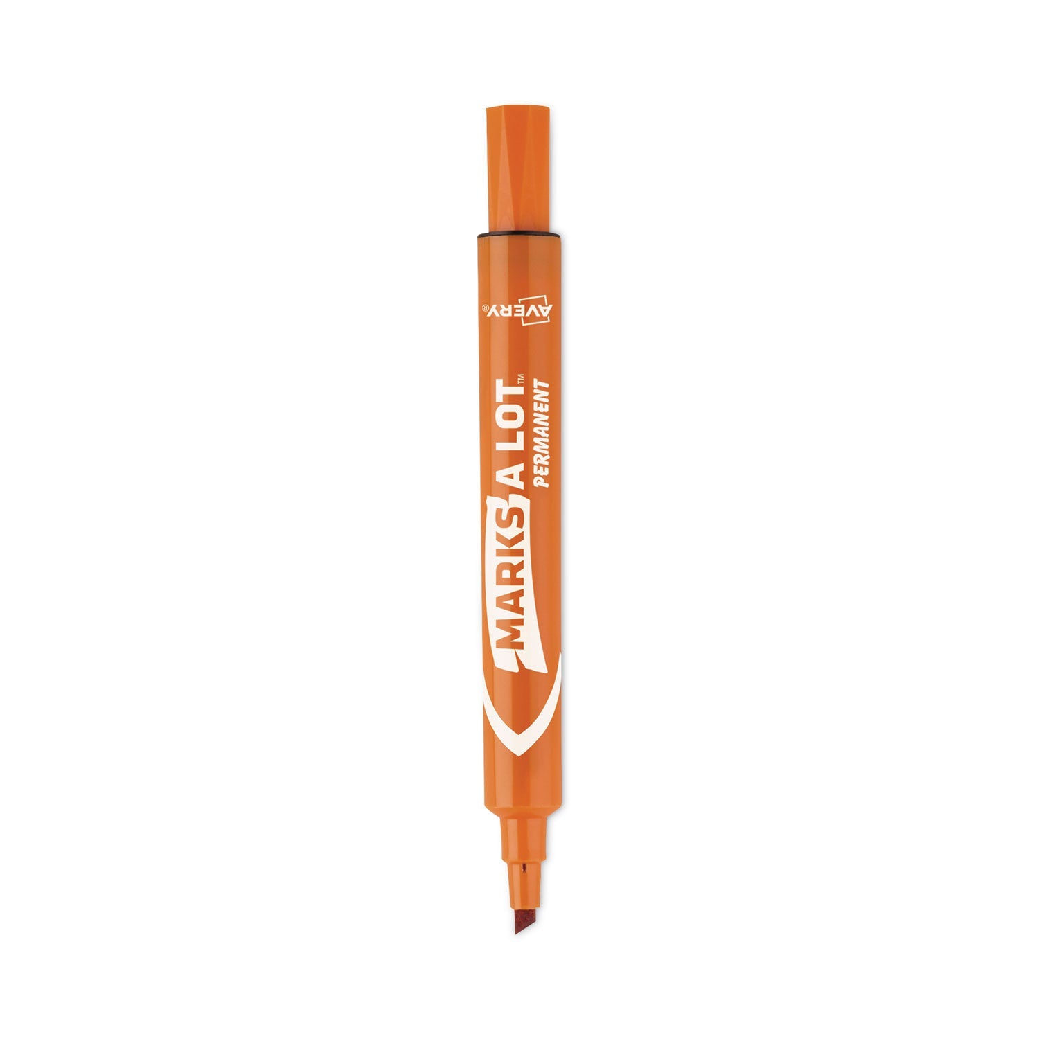 Large Desk-Style Permanent Marker | Orange | Dozen