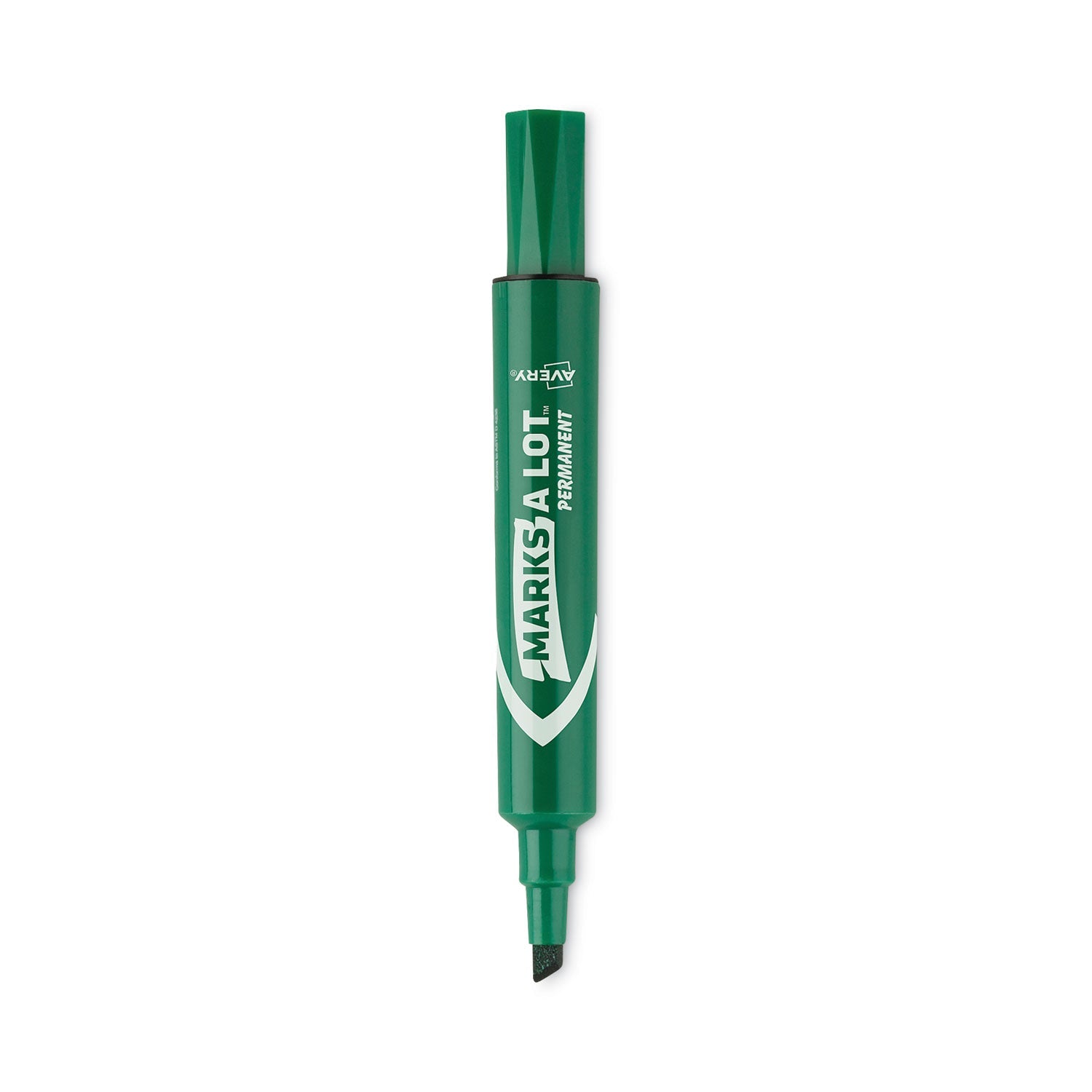 Large Desk-Style Permanent Marker | Green | Dozen