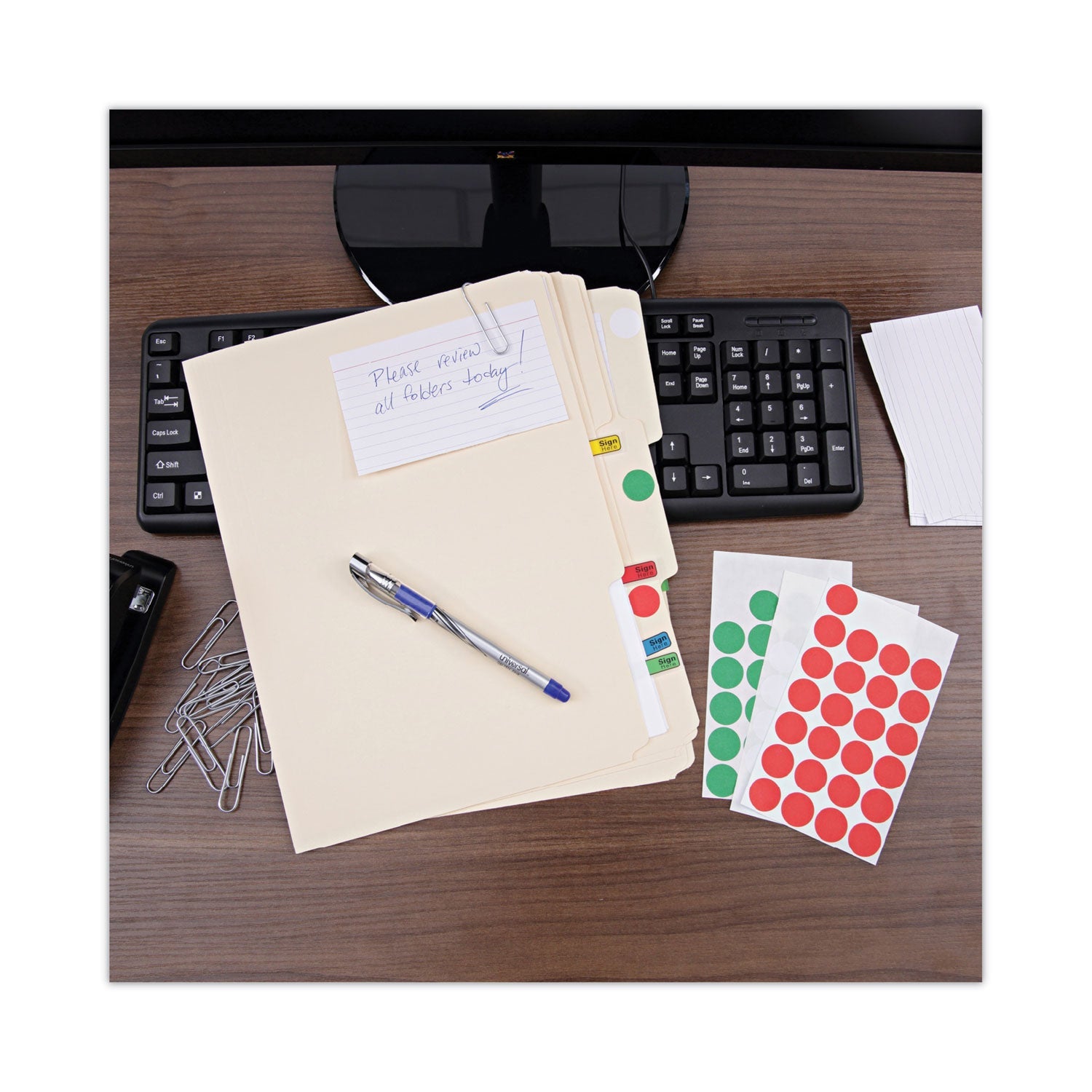 Universal® Ruled Index Cards, 3 X 5, White, 100/pack