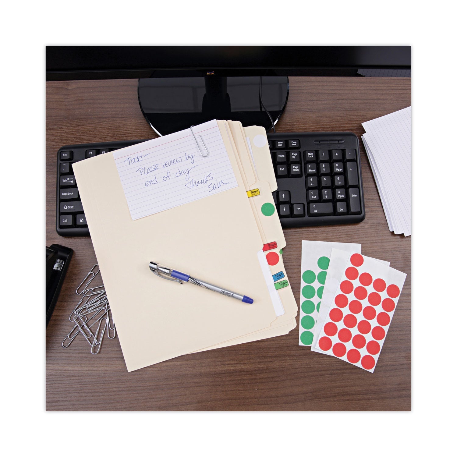 Universal® Ruled Index Cards, 4 X 6, White, 100/pack