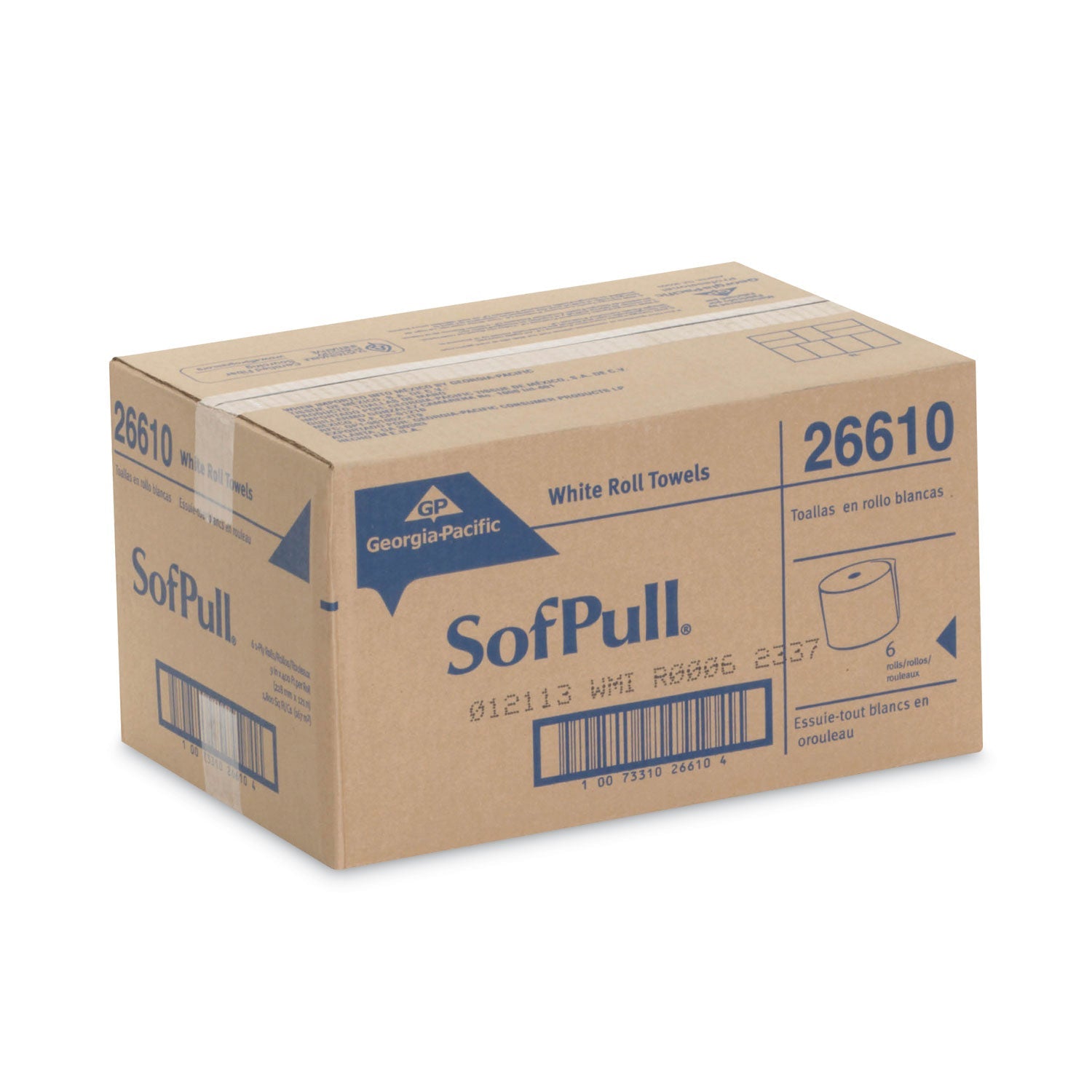 Georgia Pacific® Professional Hardwound Paper Towel Roll, Nonperforated, 1-Ply, 9" x 400 ft, White, 6 Rolls/Carton