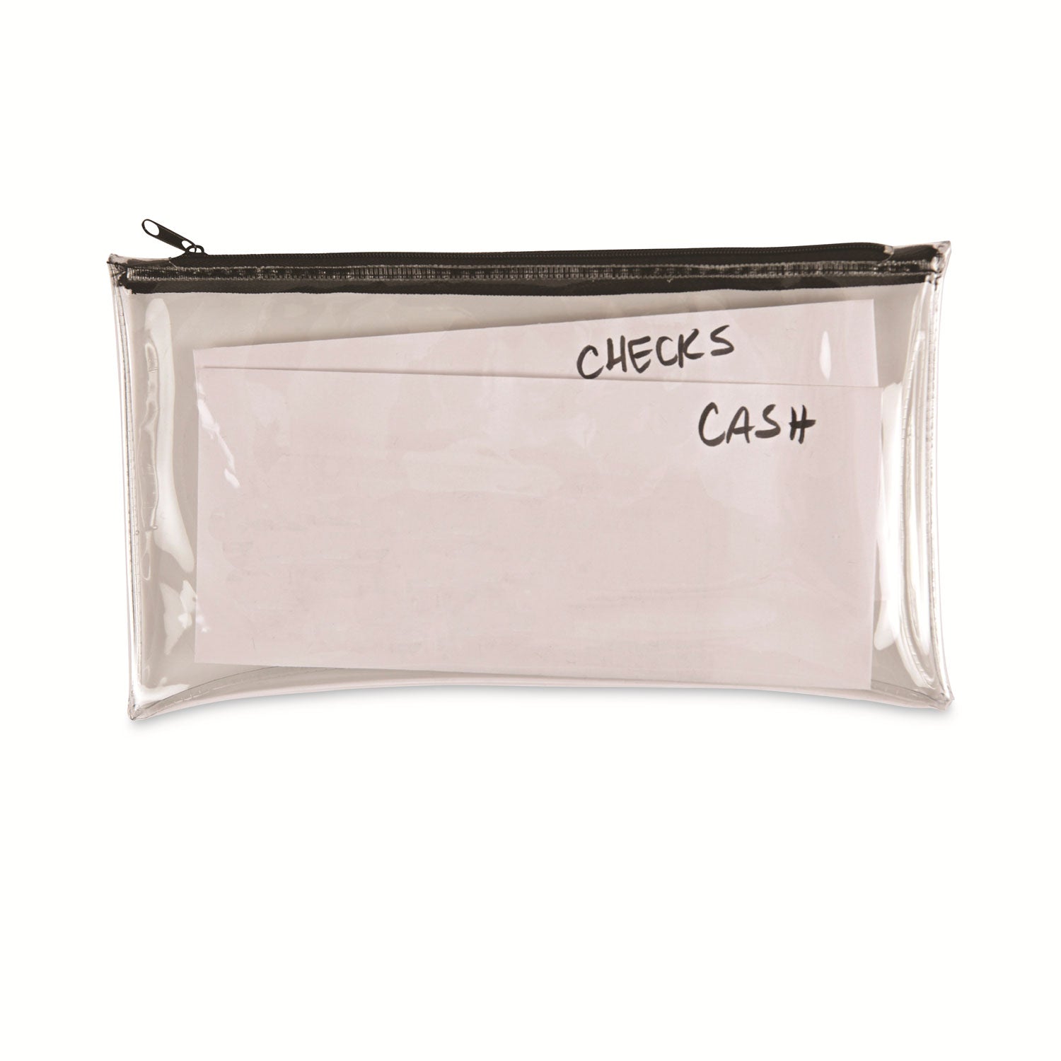 Zippered Wallets | Clear/Black | 2/pack