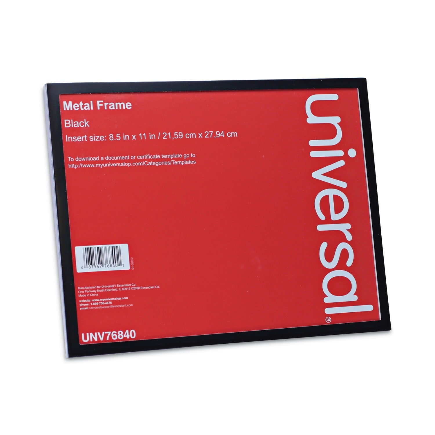 Metal Photo Frame | 8.5x11 | Black