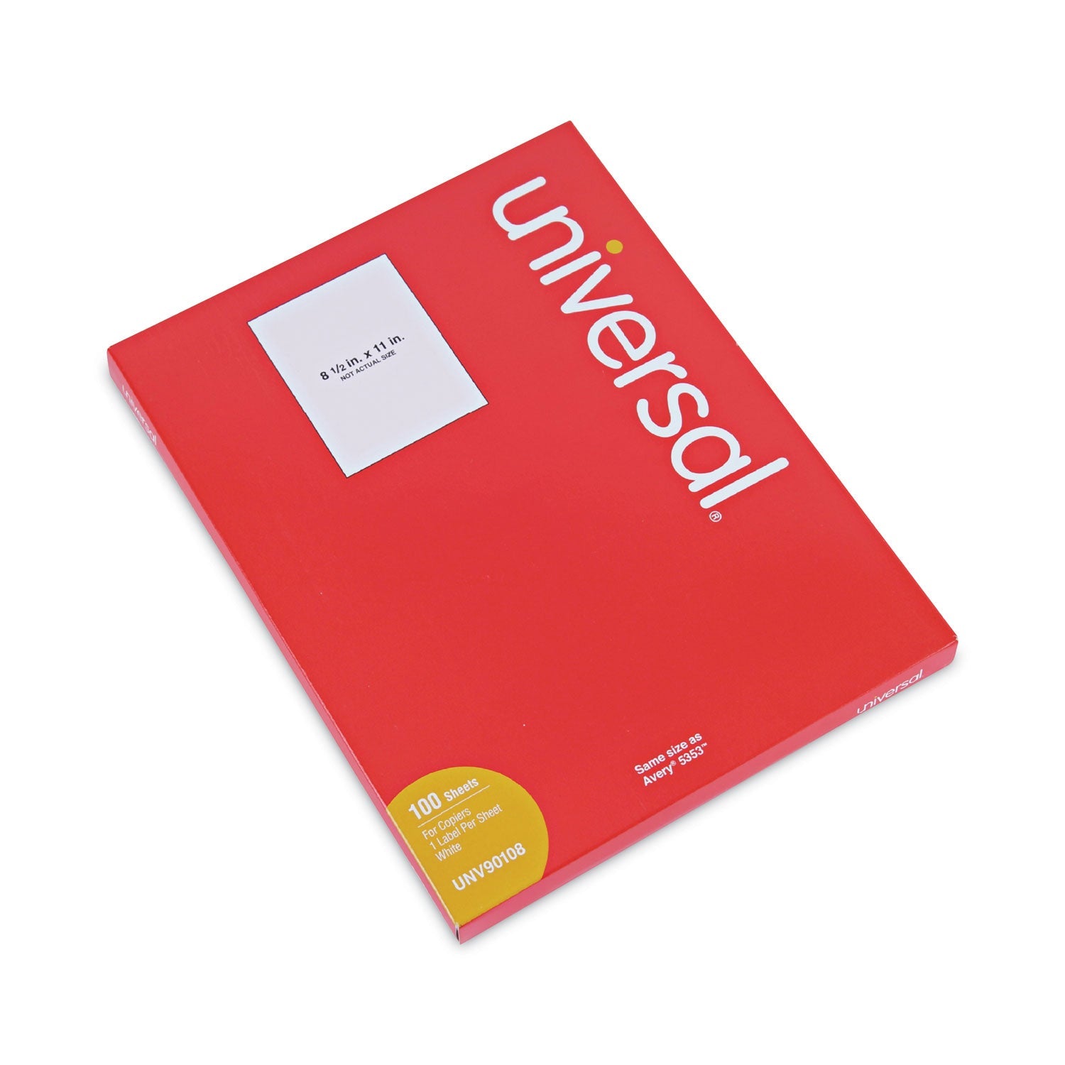 Copier Mailing Labels | 8.5x11 Sheets, 100/Box