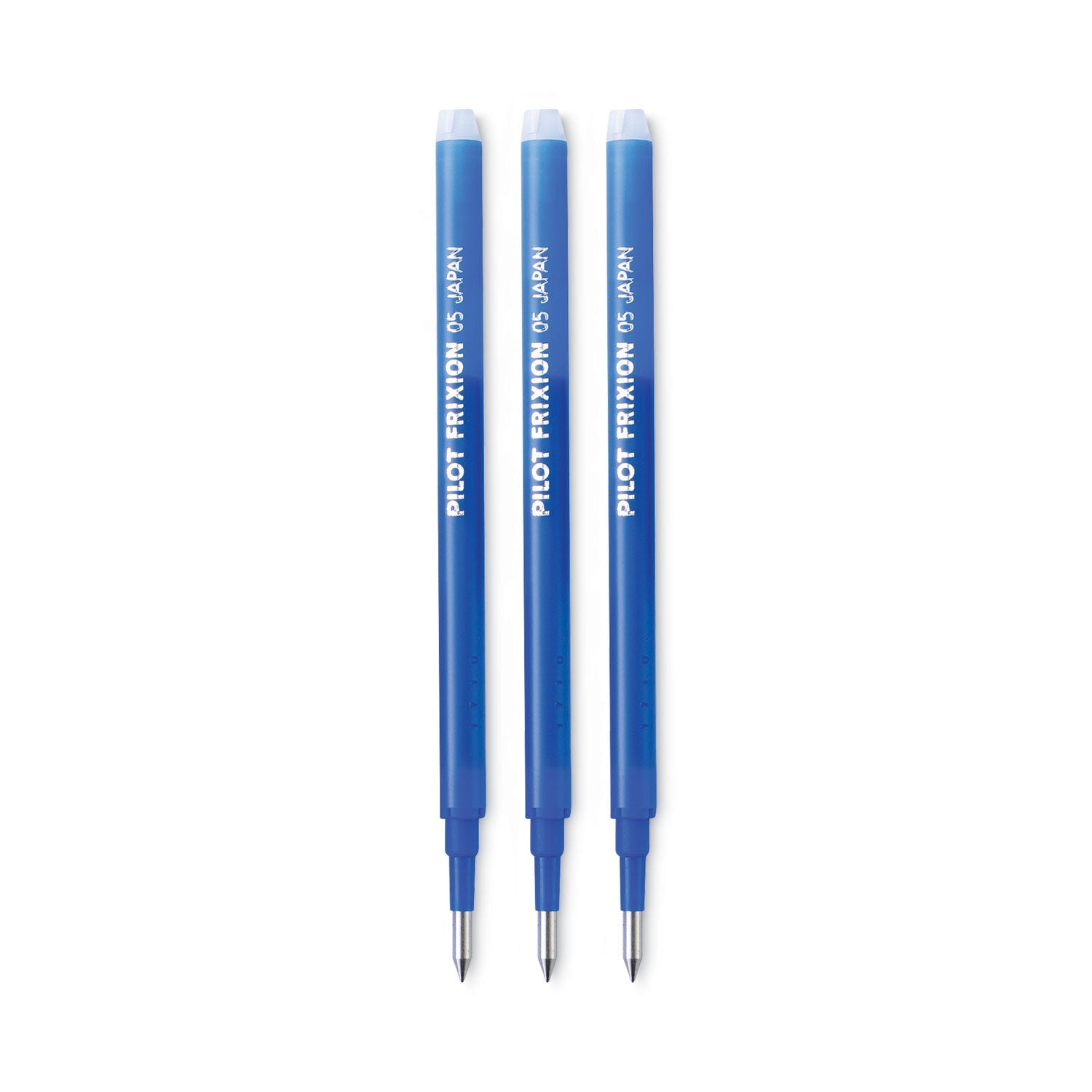 Pilot® Refill For Pilot Frixion Erasable, Frixion Ball, Frixion Clicker And Frixion Lx Gel Ink Pens, Fine Tip, Blue Ink, 3/pack