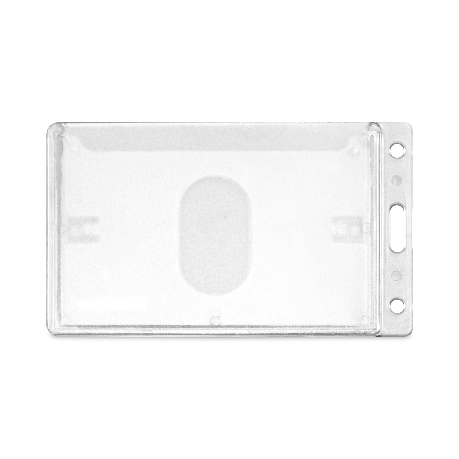 Two-Card Rigid Badge Holders | Vertical | Frosted