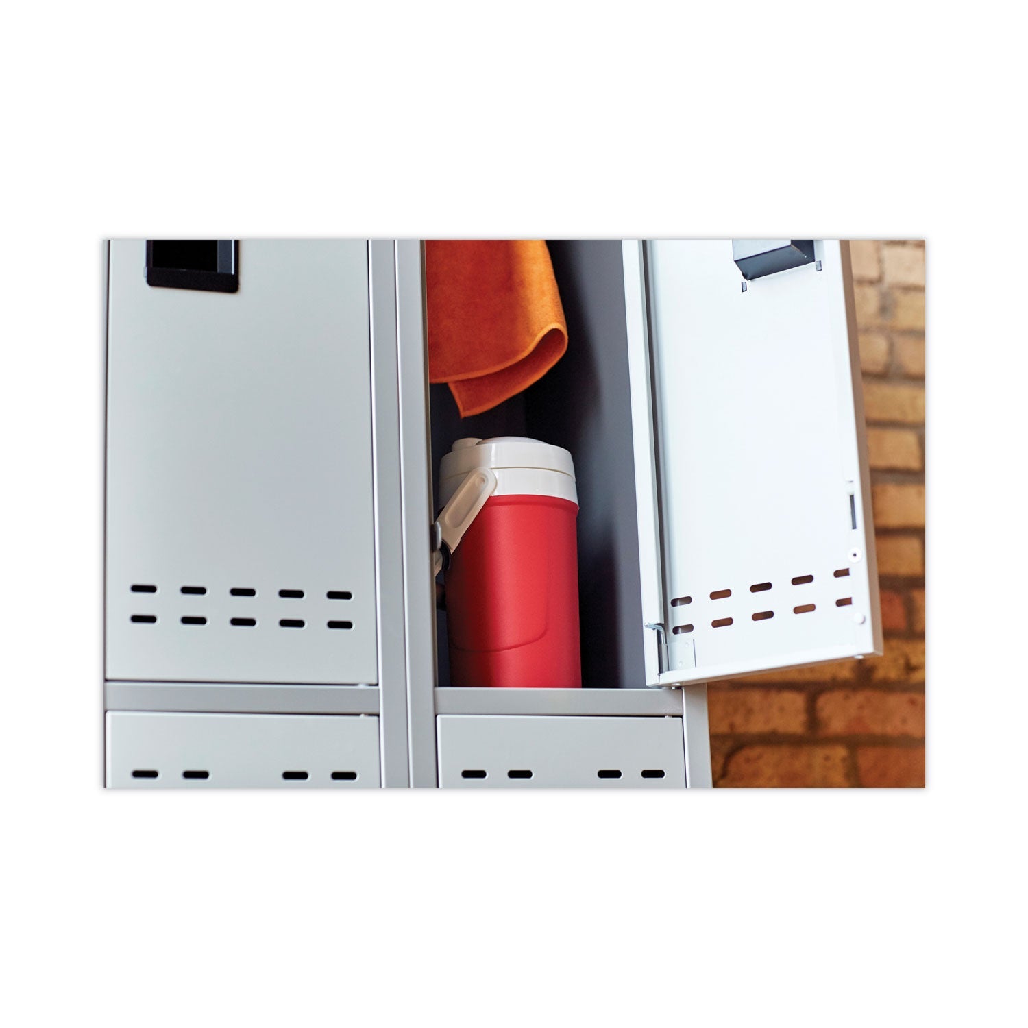 Safco® Double-Tier, Three-Column Locker, 36w X 18d X 78h, Two-Tone Gray