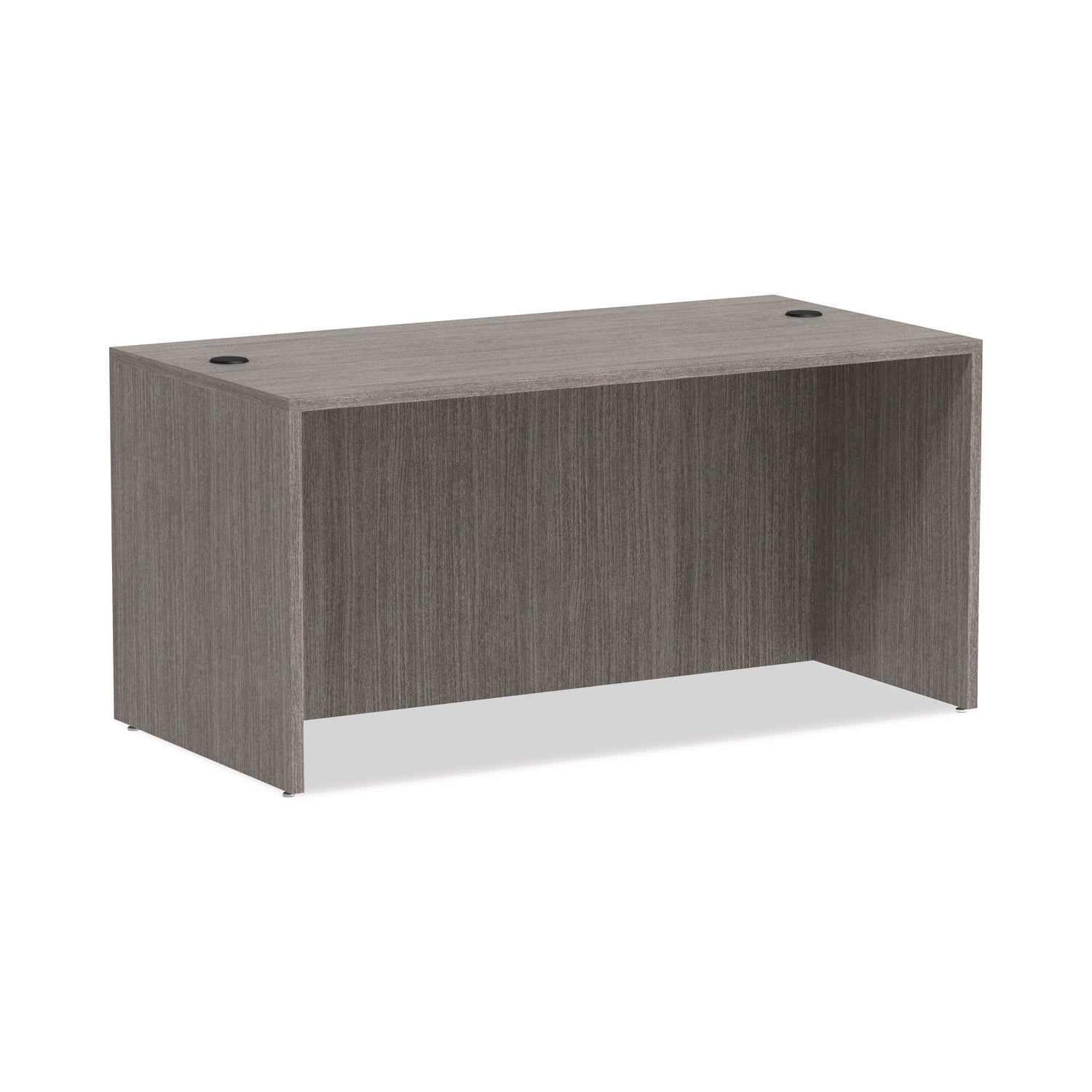 Valencia Straight Front Desk Shell | Gray | Alera®