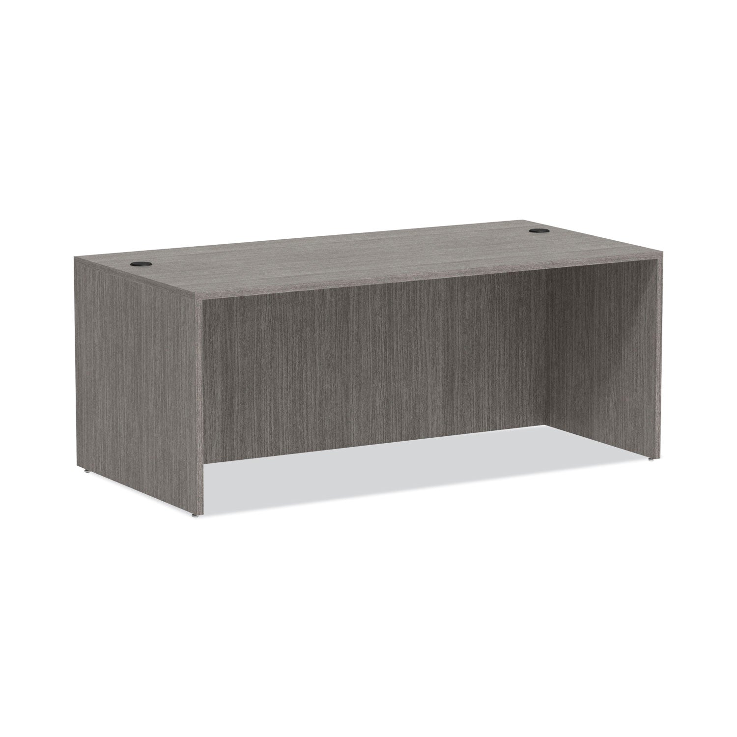 Valencia Straight Front Desk Shell | Gray | Alera®