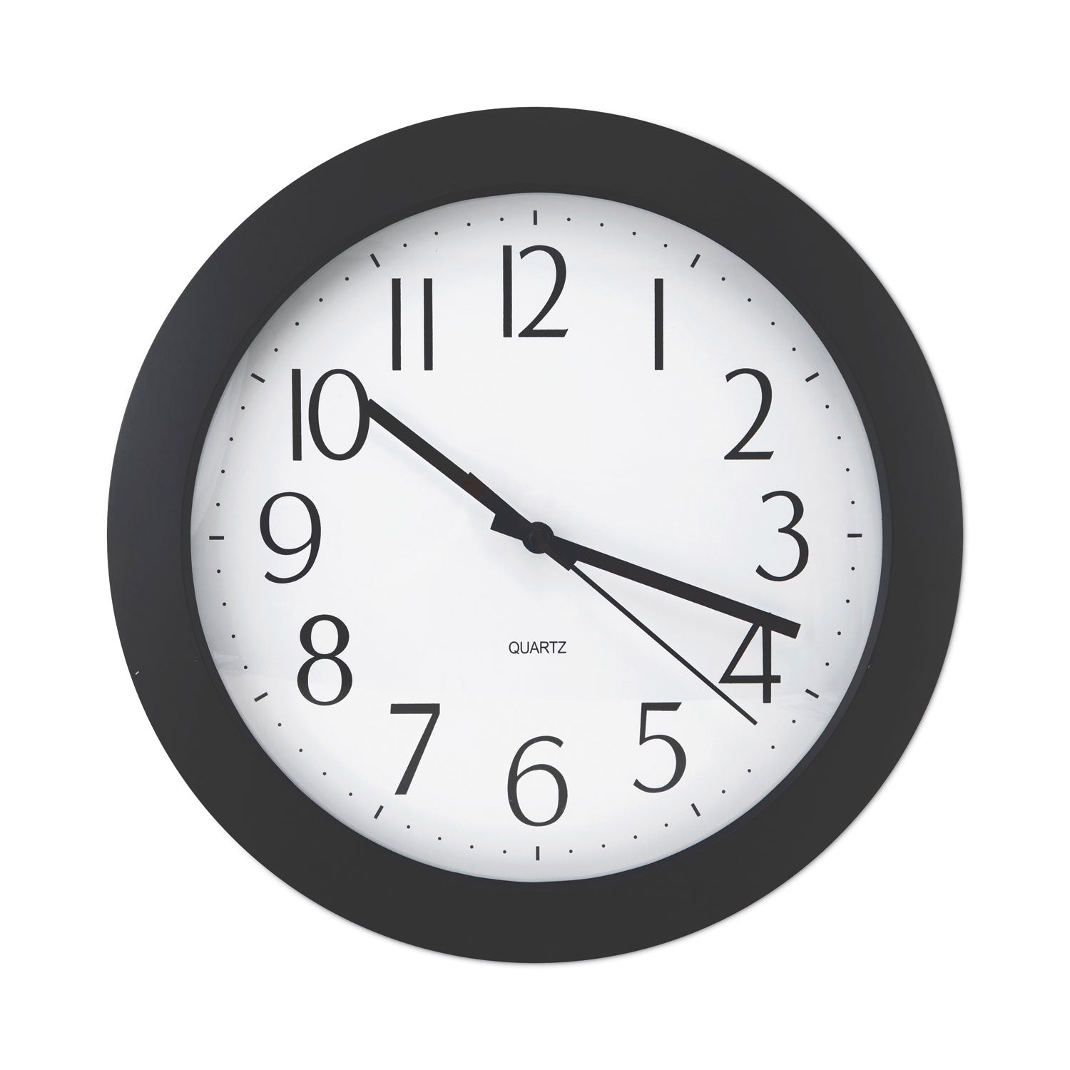 Universal® Whisper Quiet Clock, 12" Overall Diameter, Black Case, 1 Aa (sold Separately) - Bloom Skins