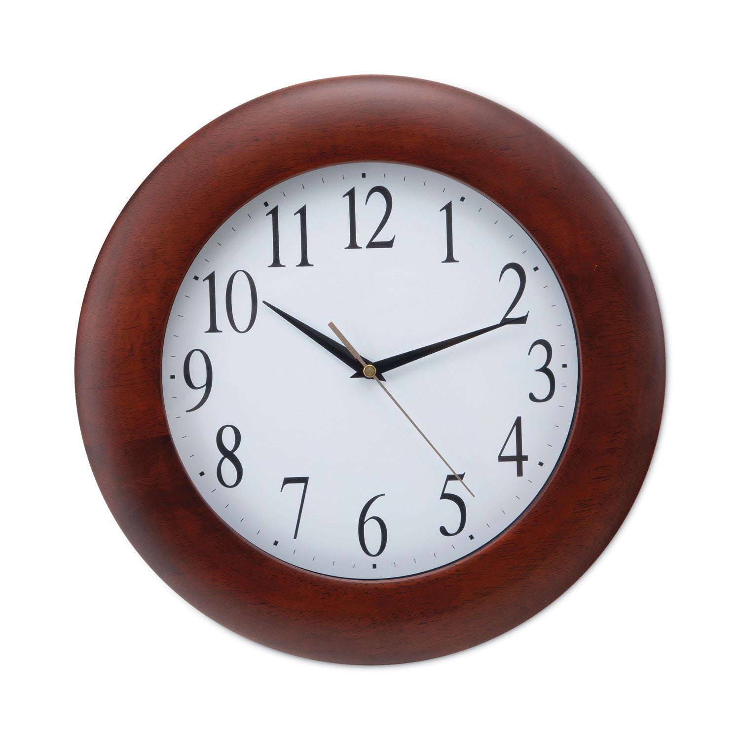 Round Wood Wall Clock | 12.75" Cherry Finish