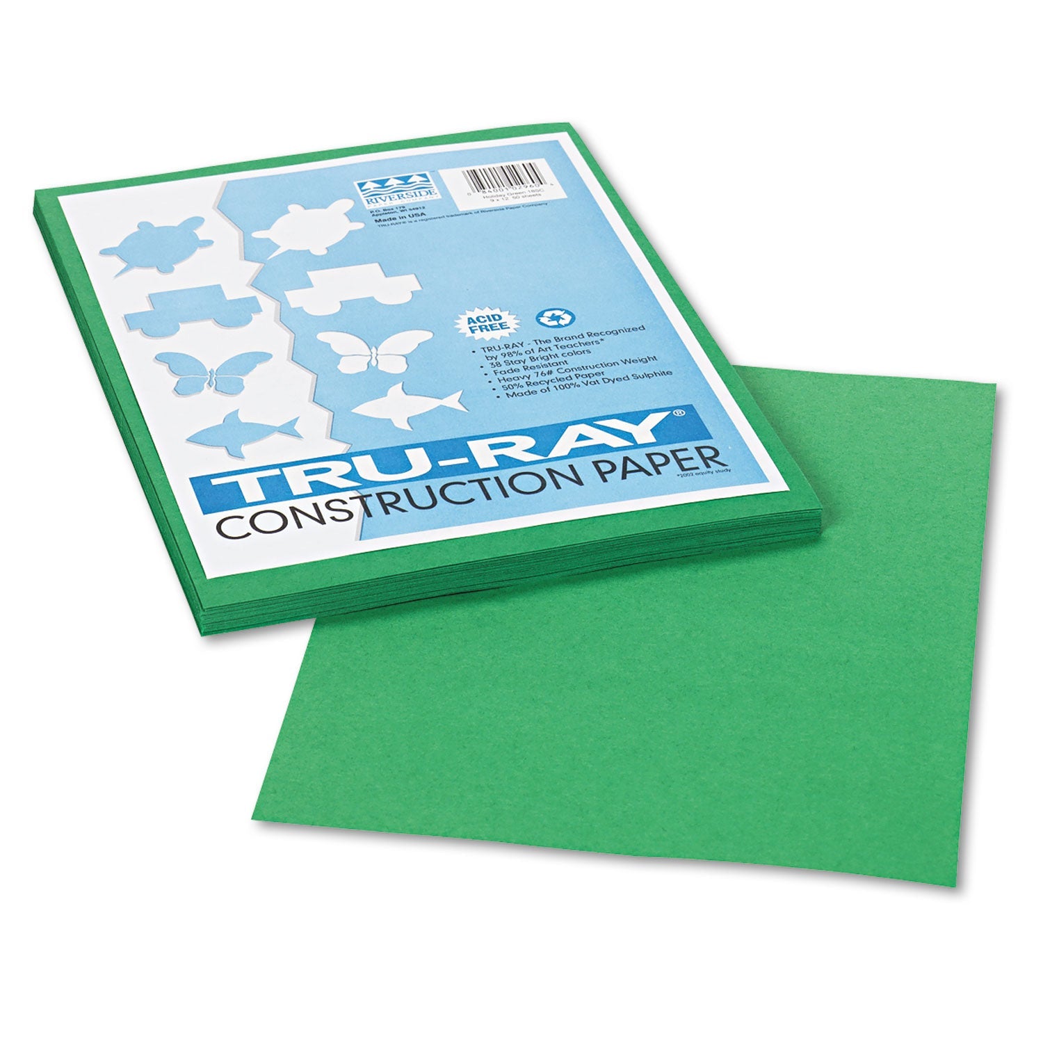 Pacon Tru-Ray Construction Paper | Holiday Green