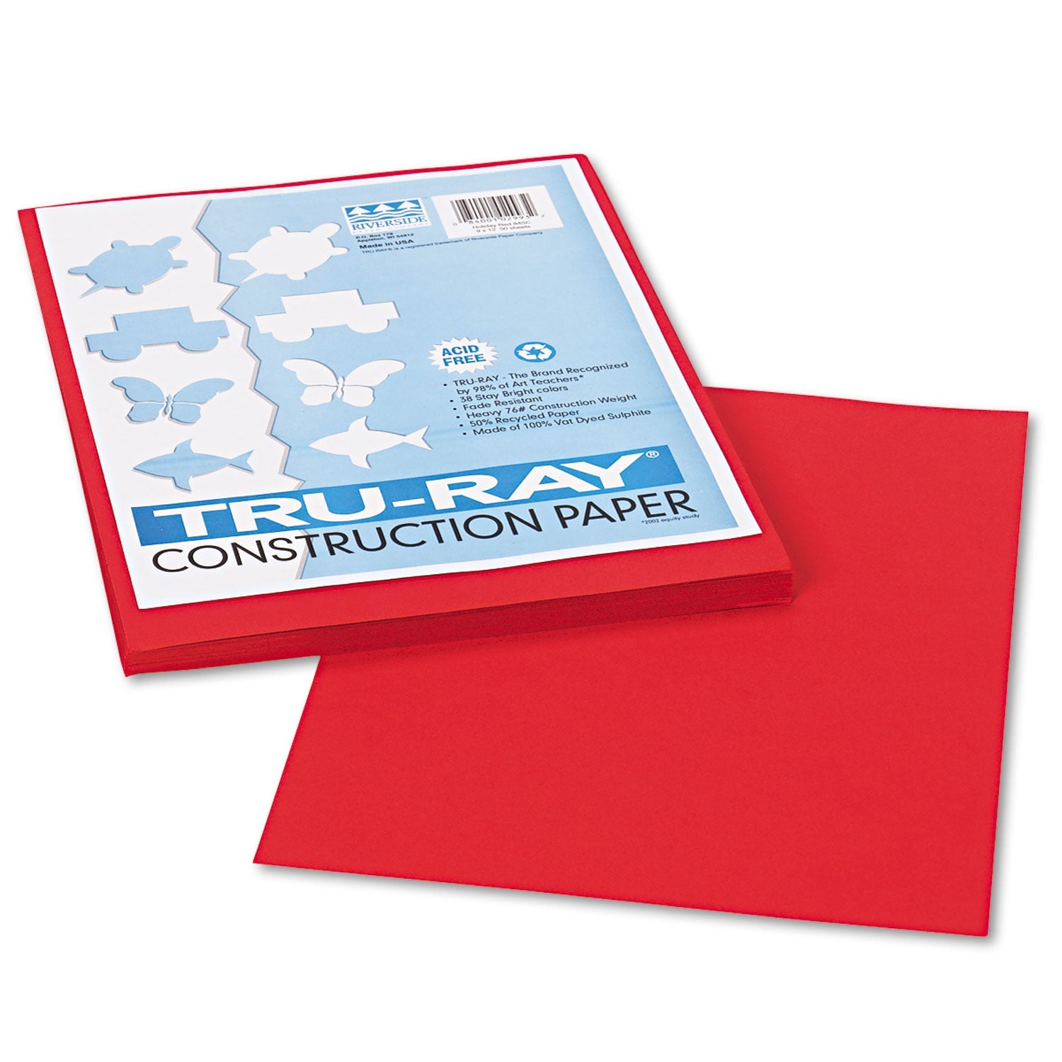 Pacon Tru-Ray Construction Paper | Holiday Red