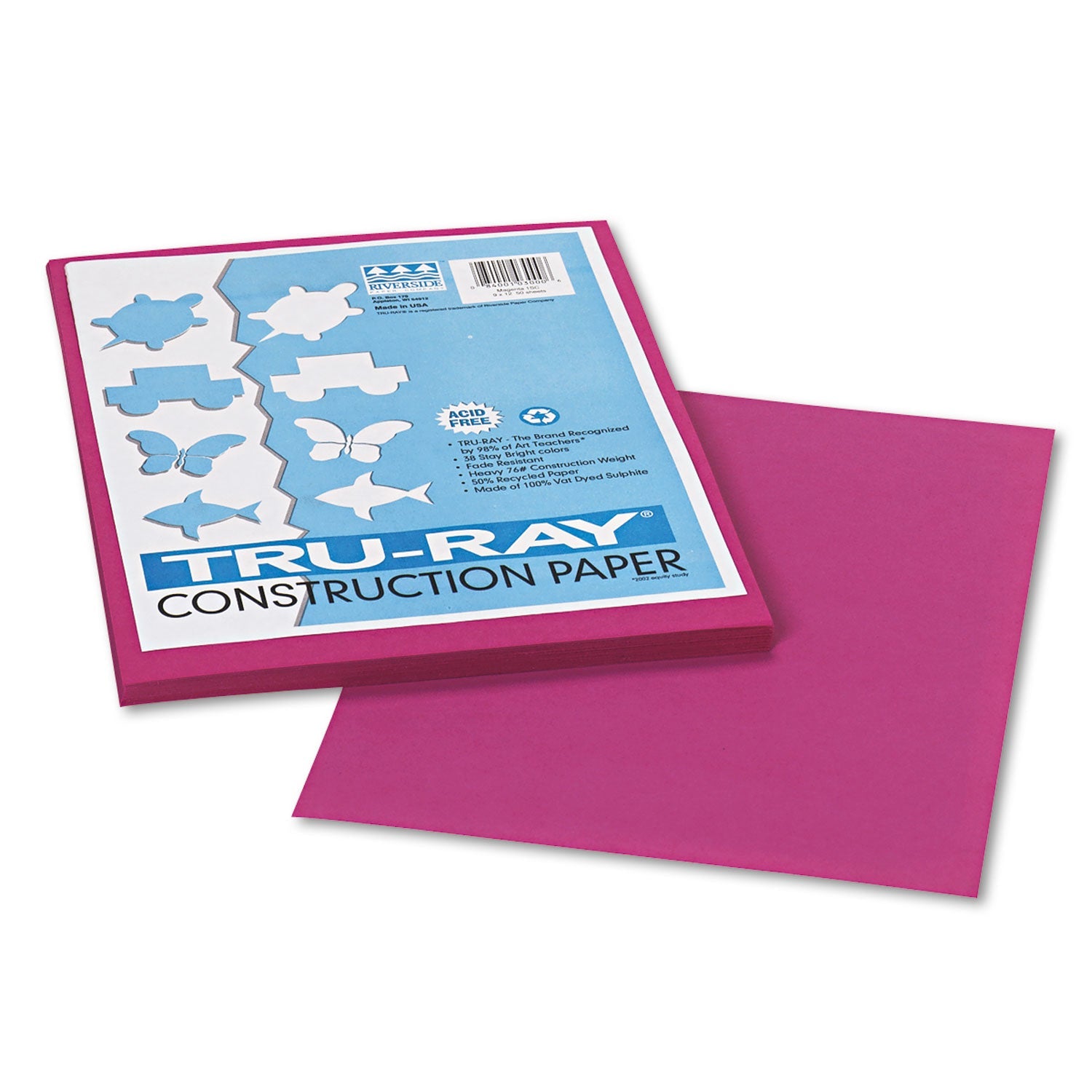 Pacon Tru-Ray Construction Paper | Magenta 50/Pack