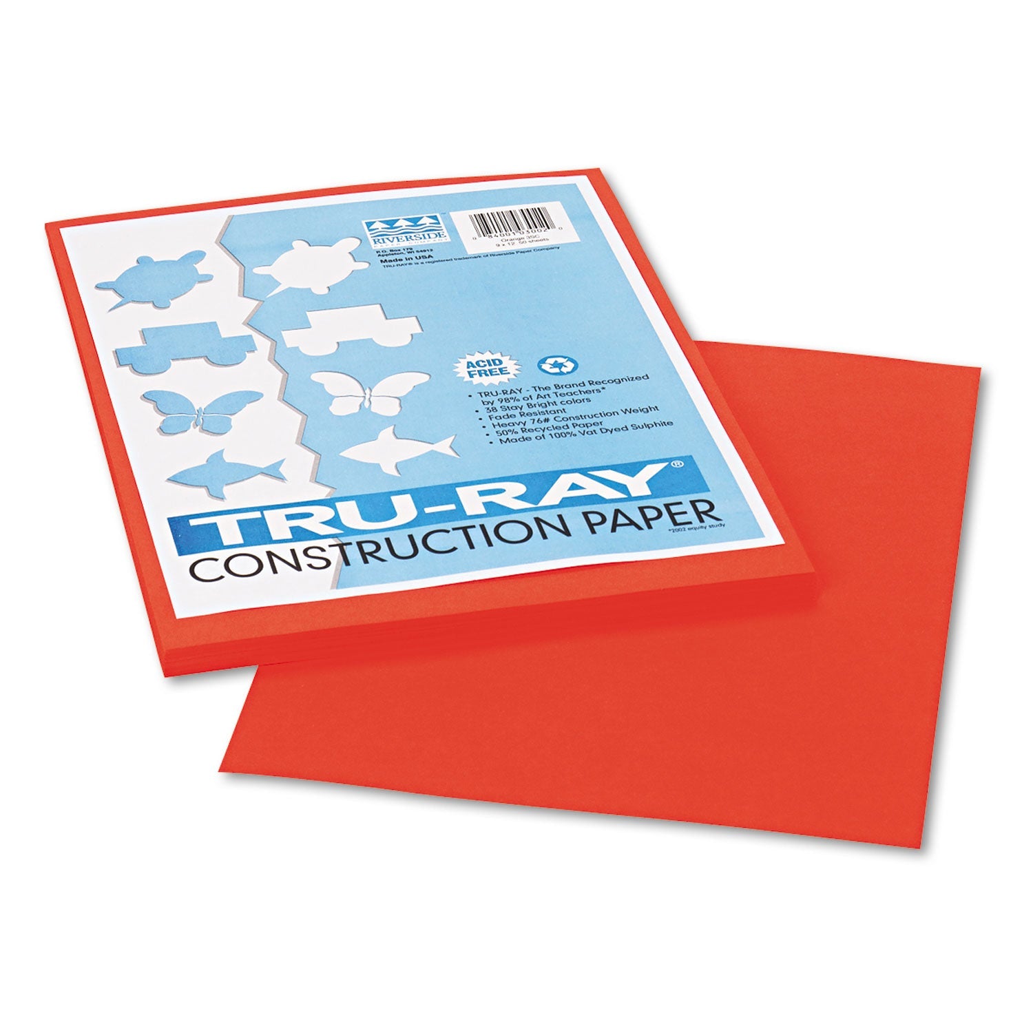 Pacon Tru-Ray Construction Paper | Orange 50/Pack