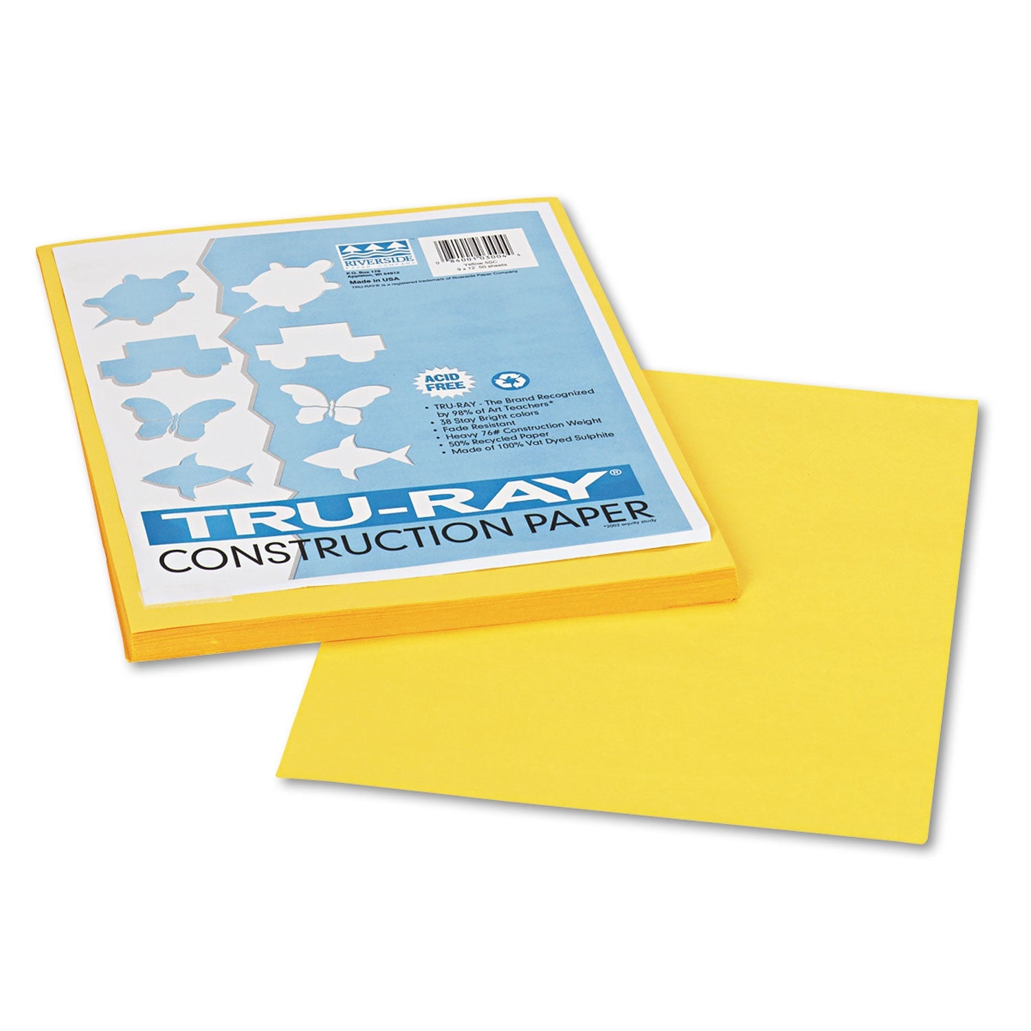 Pacon Tru-Ray Construction Paper | Yellow 50/Pack