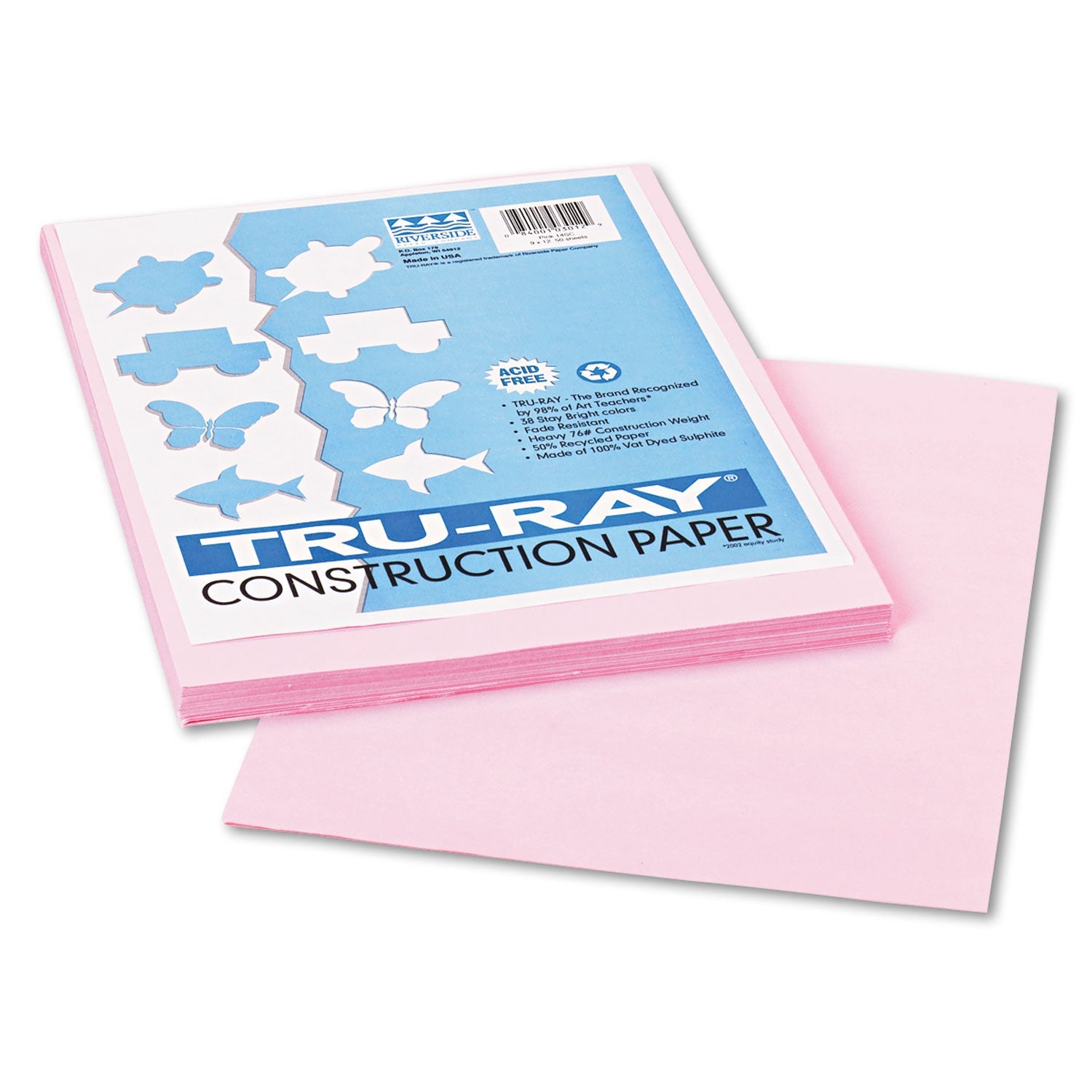 Pacon Tru-Ray Construction Paper | Pink 50/Pack