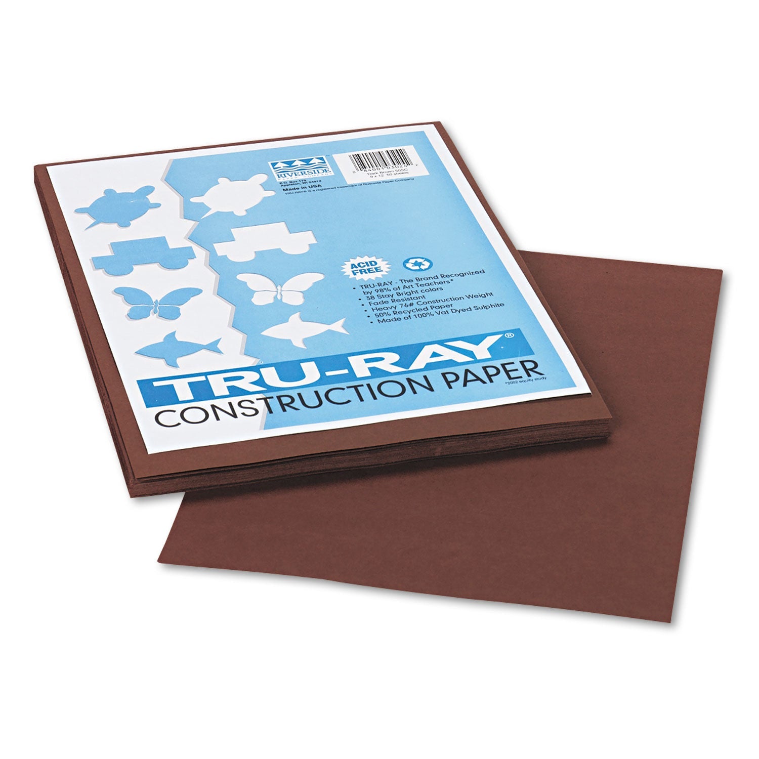 Pacon Tru-Ray Dark Brown Construction Paper