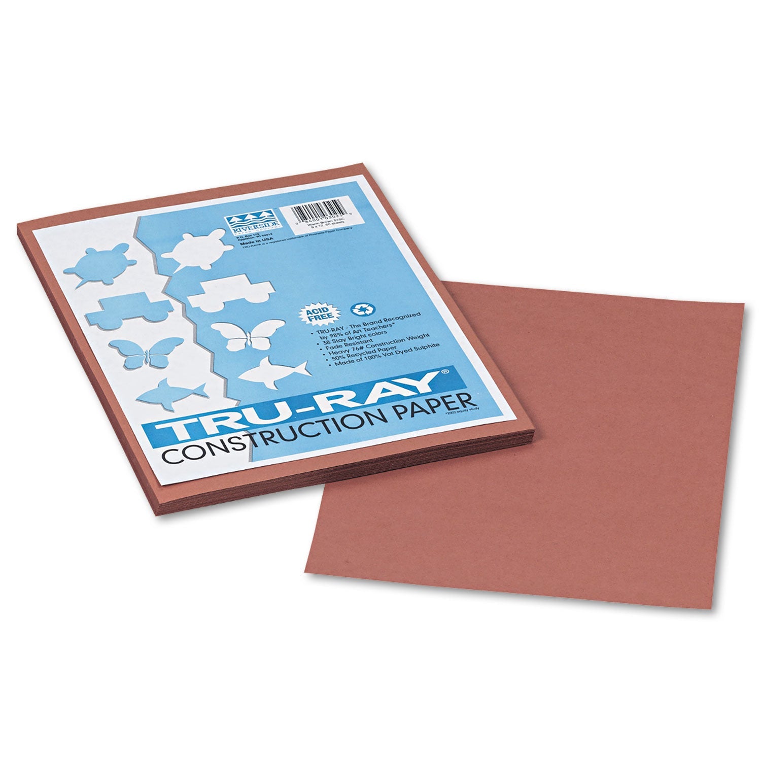 Pacon Tru-Ray Warm Brown Construction Paper