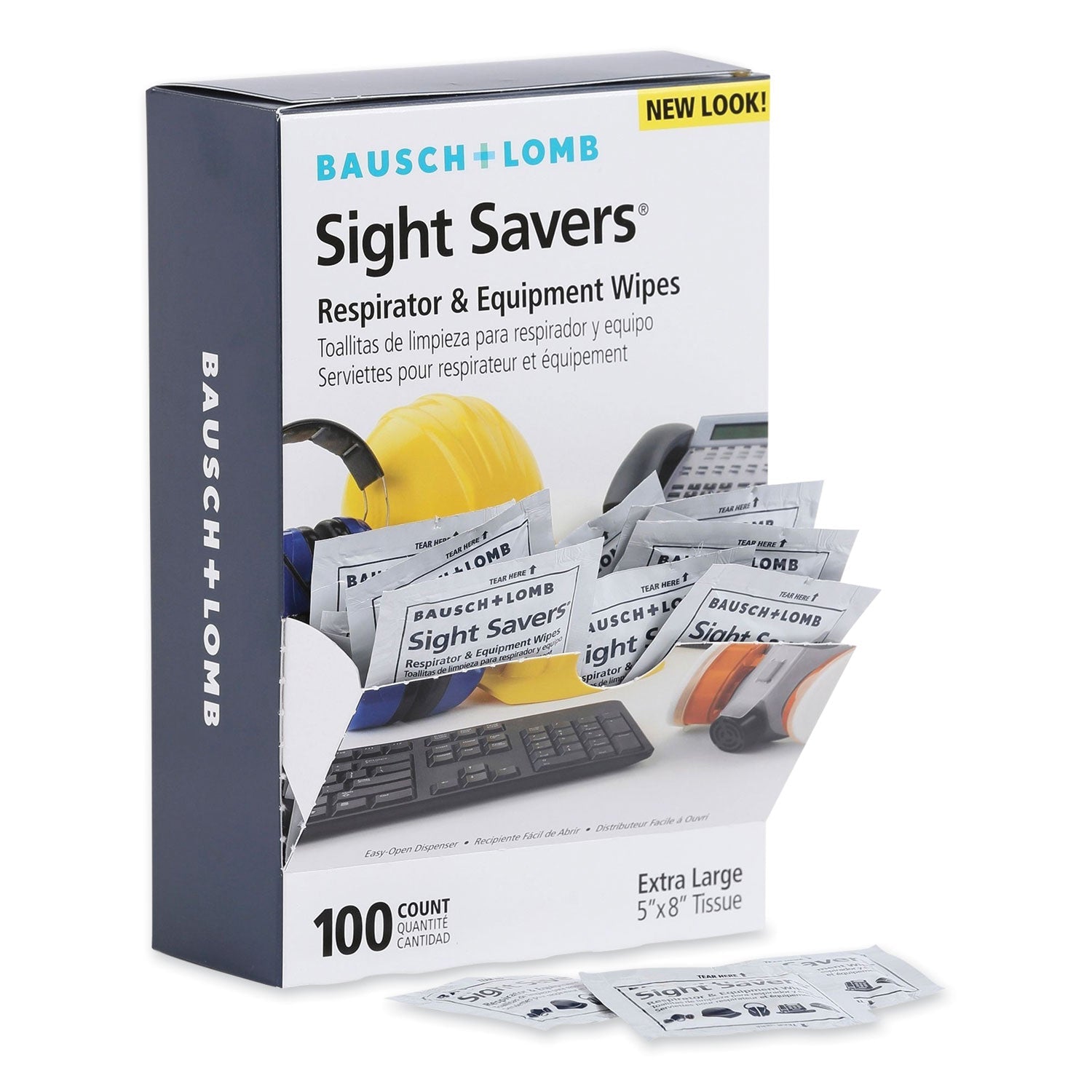 Antibacterial Wet Wipes | Bausch & Lomb, 100/Box