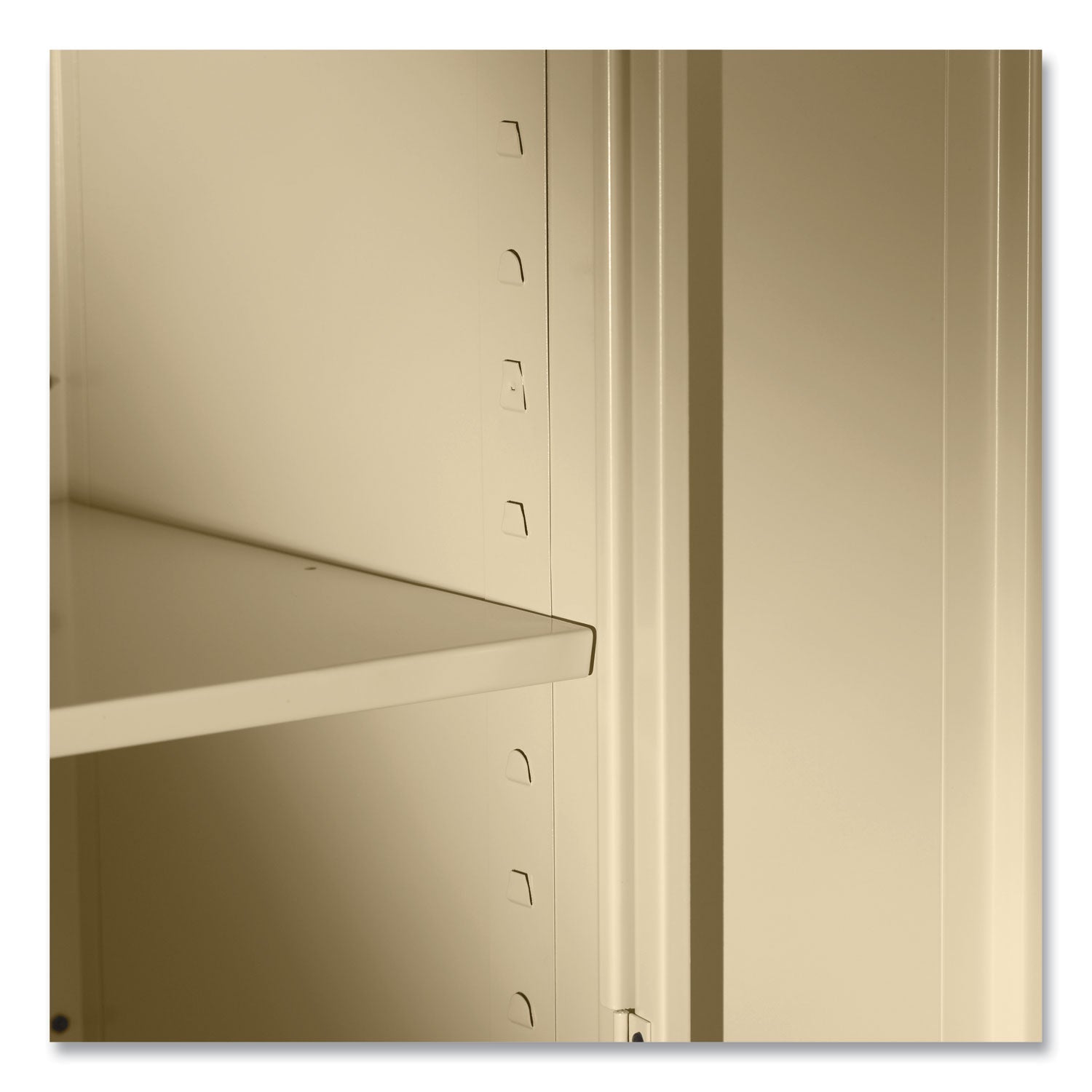 Tennsco 78" High Deluxe Cabinet, 36w X 24d X 78h, Light Gray