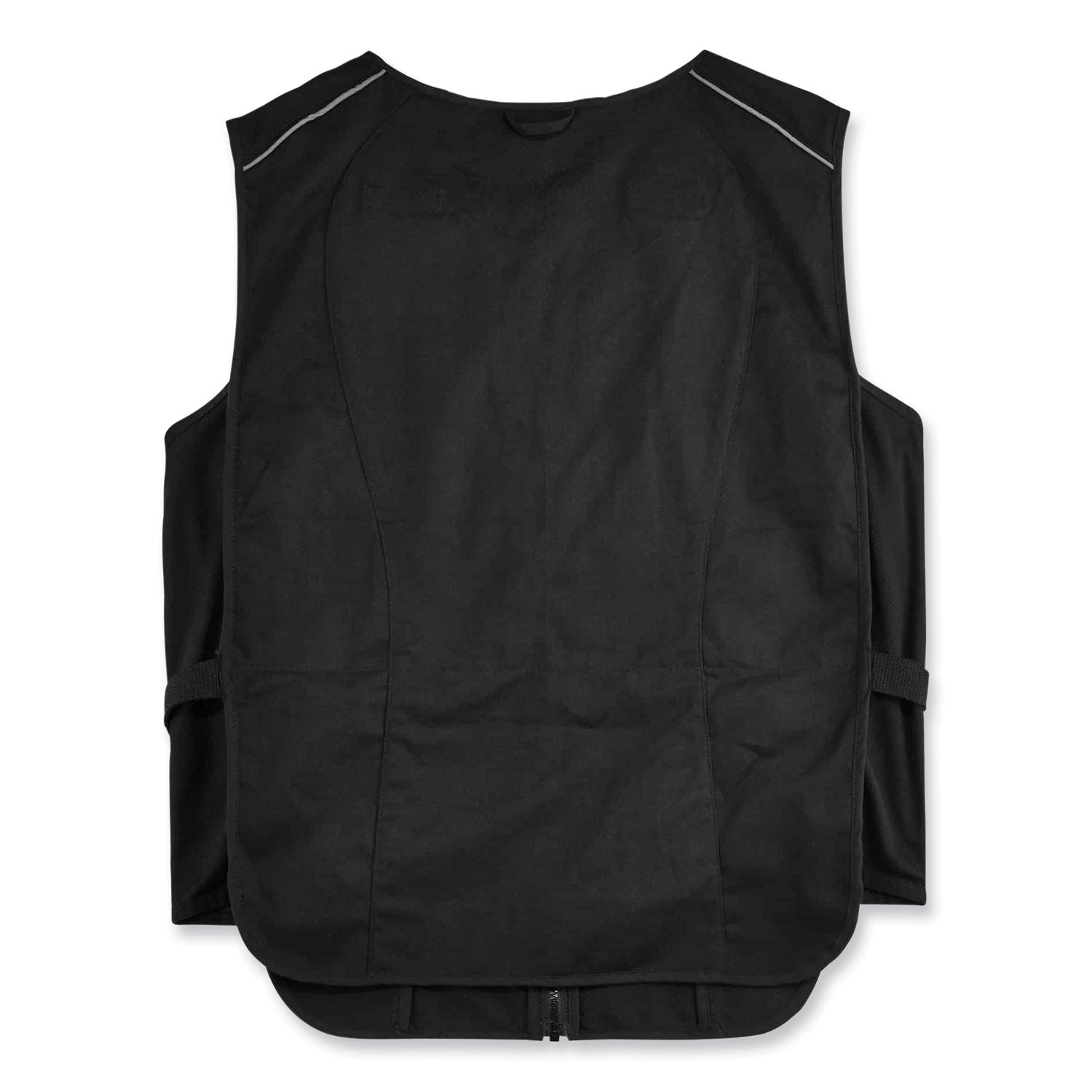ergodyne® Chill-Its 6255 Lightweight Phase Change Cooling Vest, Cotton/Polyester, Large/X-Large, Black