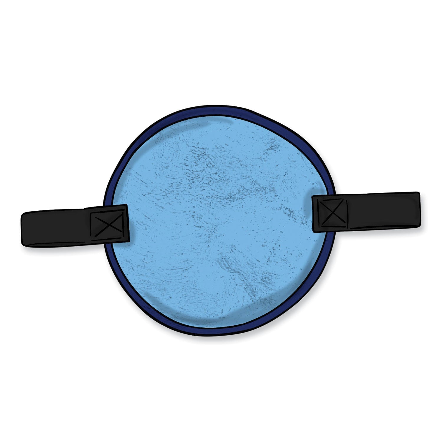 PVA Hard Hat Cooling Pad | Chill-Its 6715CT Blue