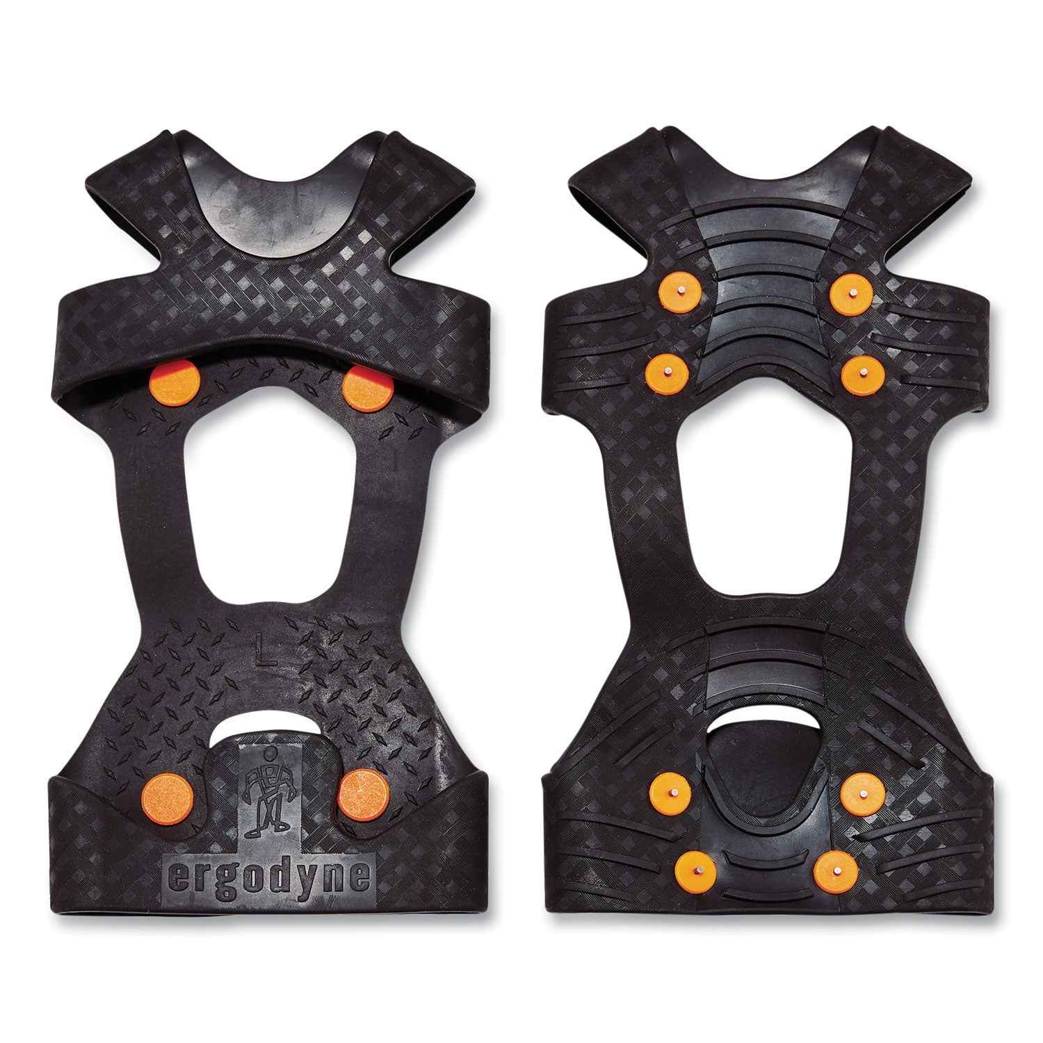 ergodyne® Trex 6300TC One-Piece Slip-on Tungsten Carbide Ice Cleats, X-Large, Black, Pair