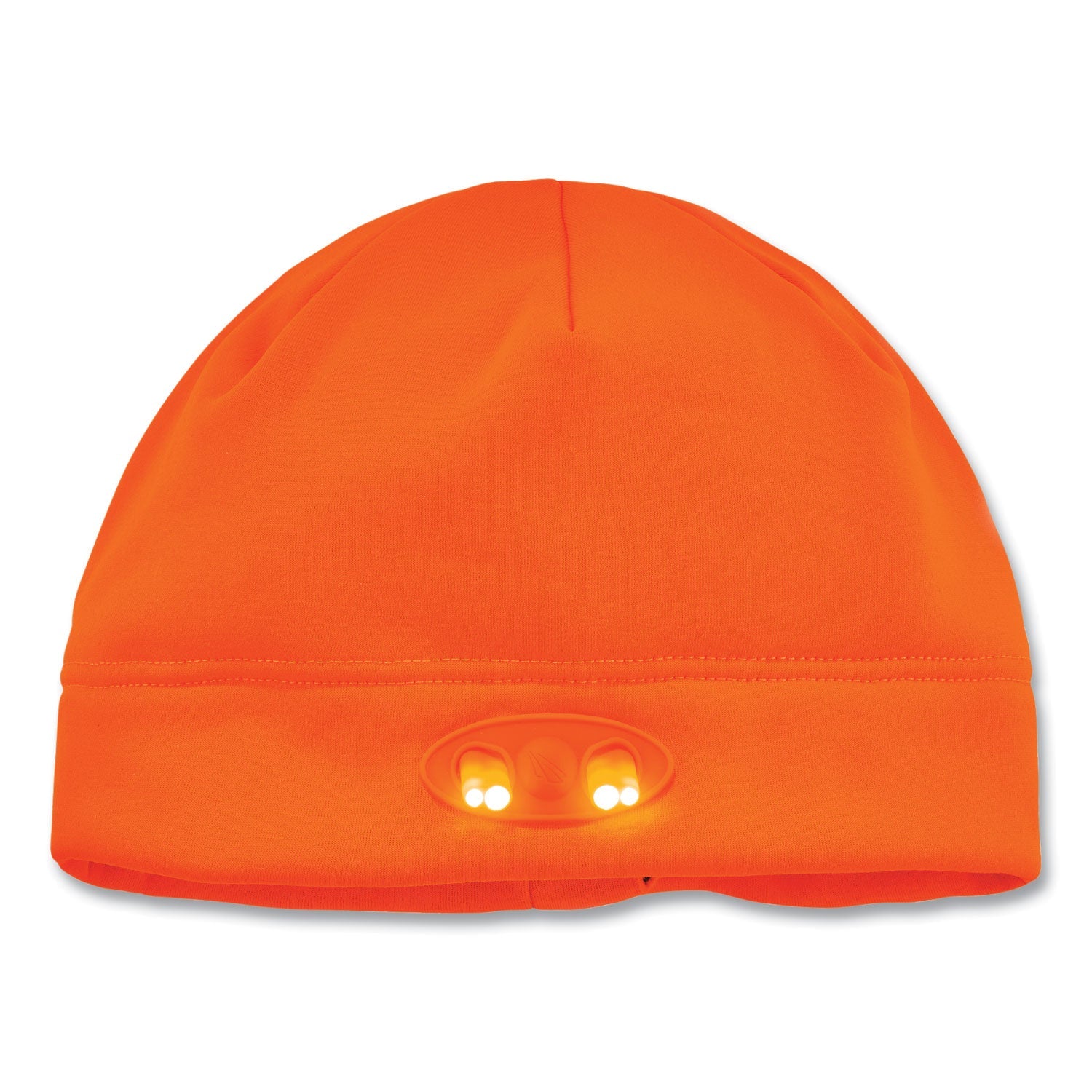 Skull Cap Winter Hat with LED Lights | Orange