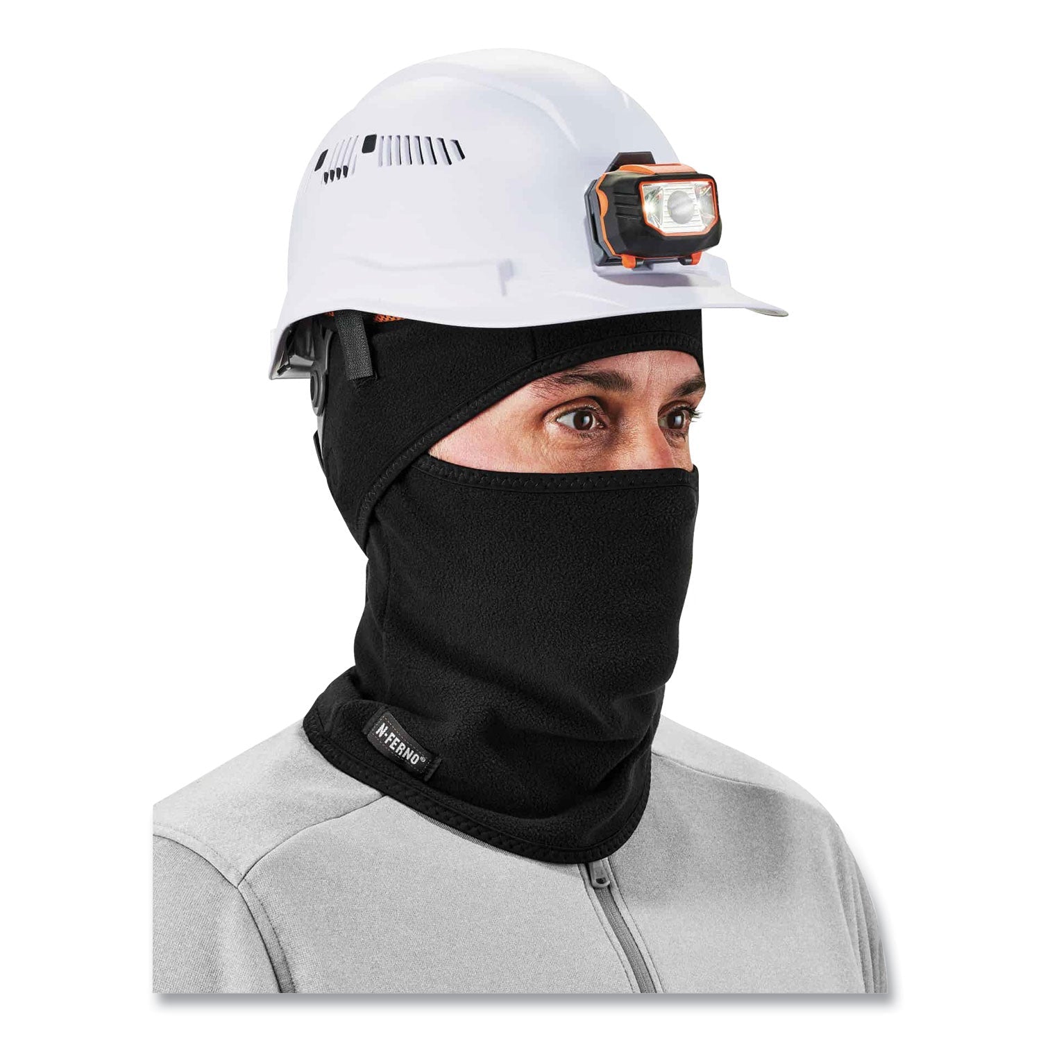 ergodyne® N-Ferno 6826 2-Piece Fleece Balaclava Face Mask, One Size Fits Most, Black - Bloom Skins