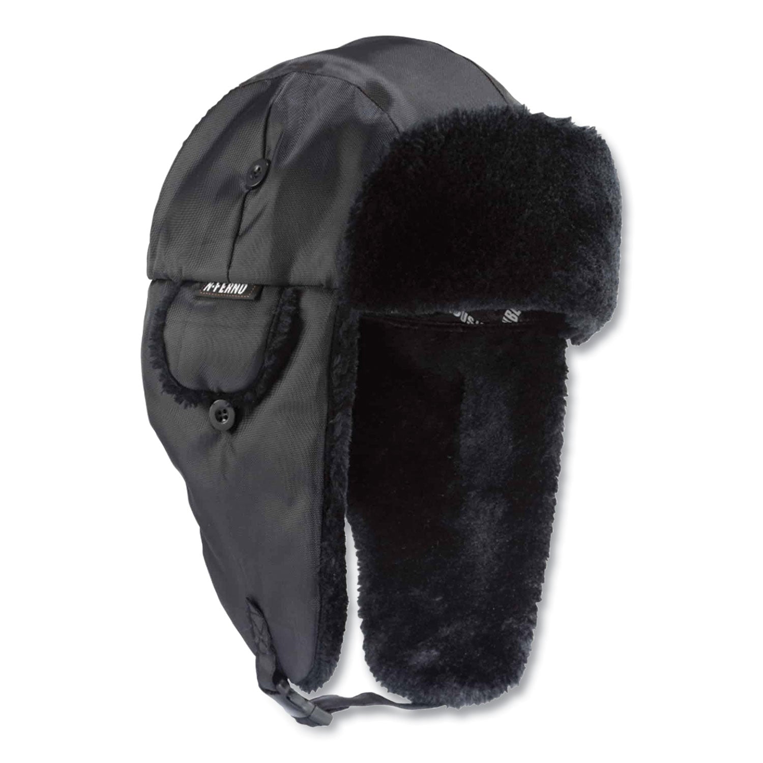ergodyne® N-Ferno 6802 Classic Trapper Hat, Small/Medium, Black - Bloom Skins