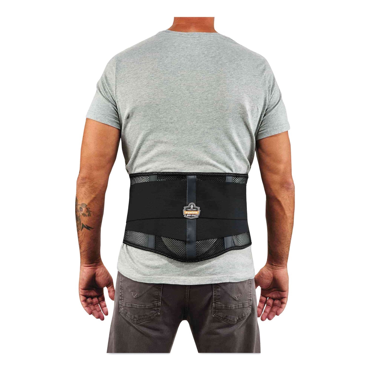 ergodyne® ProFlex 1051 Mesh Back Support, Small, 25" to 30" Waist, Black