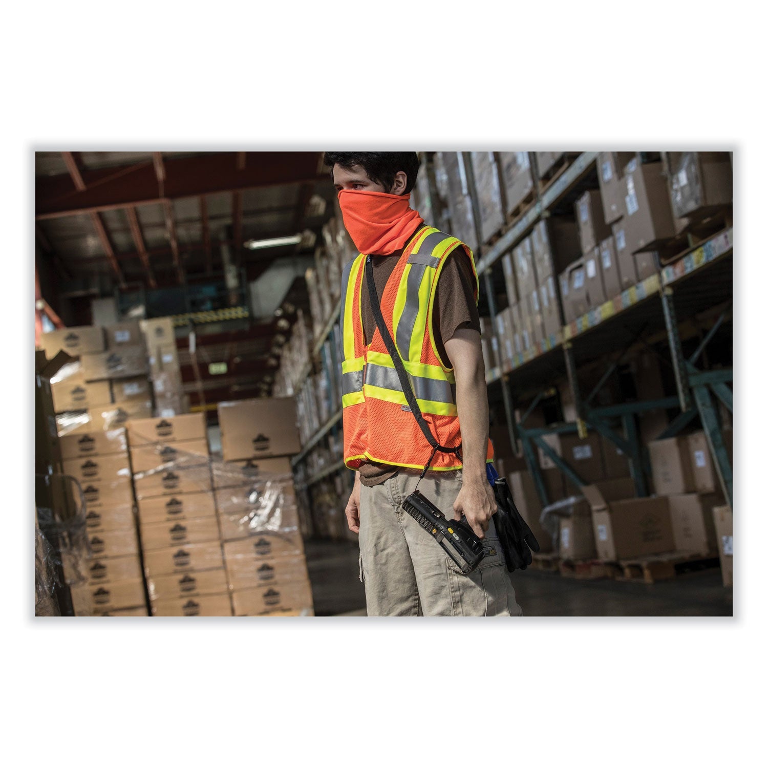 ergodyne® GloWear 8229Z Class 2 Economy Two-Tone Zipper Vest, Polyester, Large/X-Large, Orange