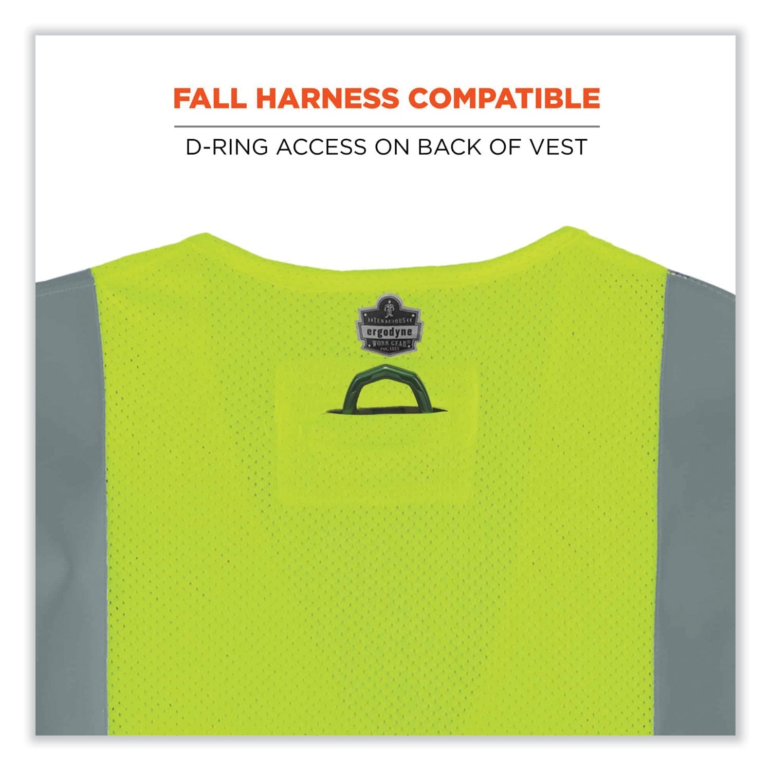 ergodyne® GloWear 8260FRHL Class 2 FR Safety Hook and Loop Vest, Modacrylic/Kevlar, 4X-Large/5X-Large, Lime
