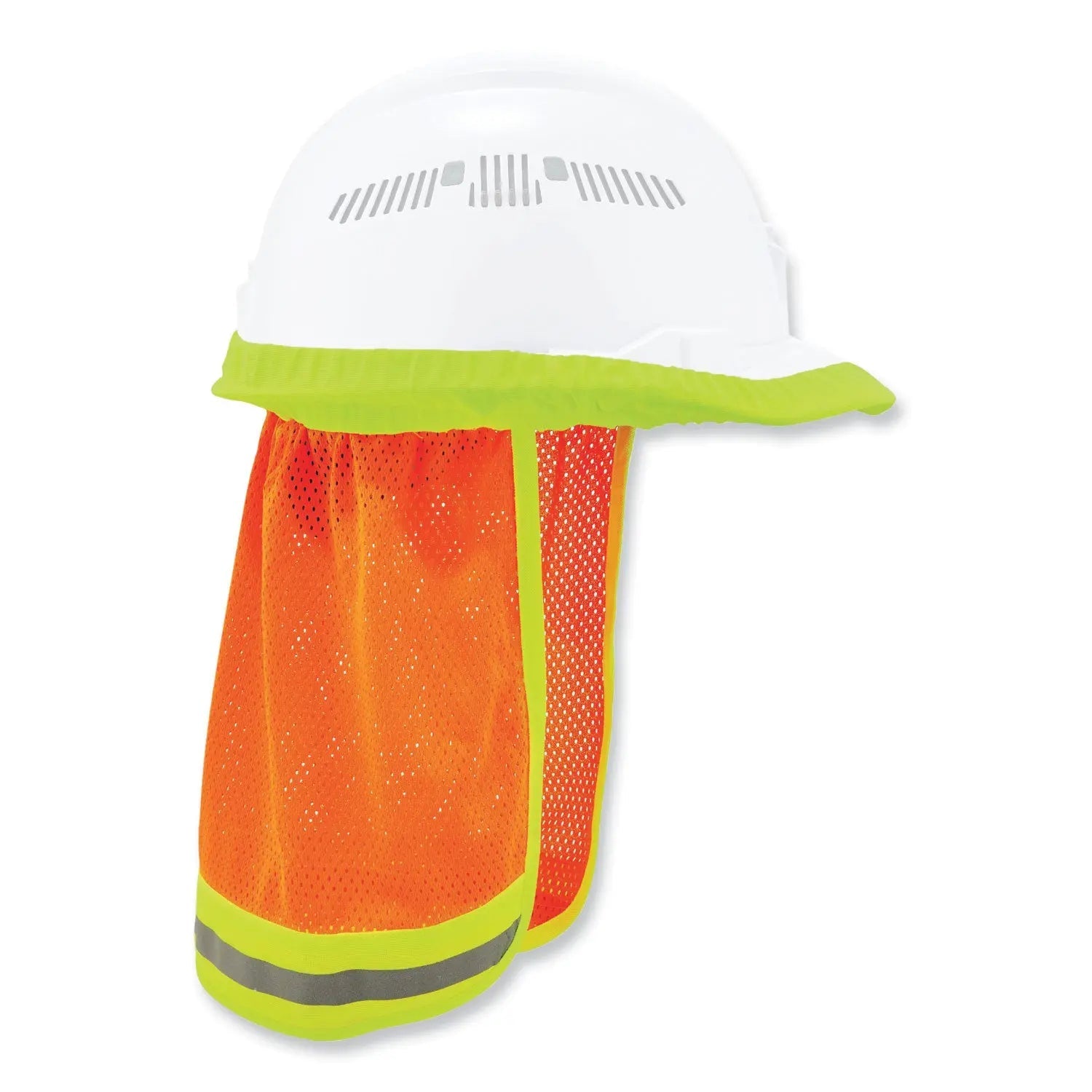 ergodyne® GloWear 8005 Hi-Vis Hard Hat Neck Shade, 20 x 12.5, Orange