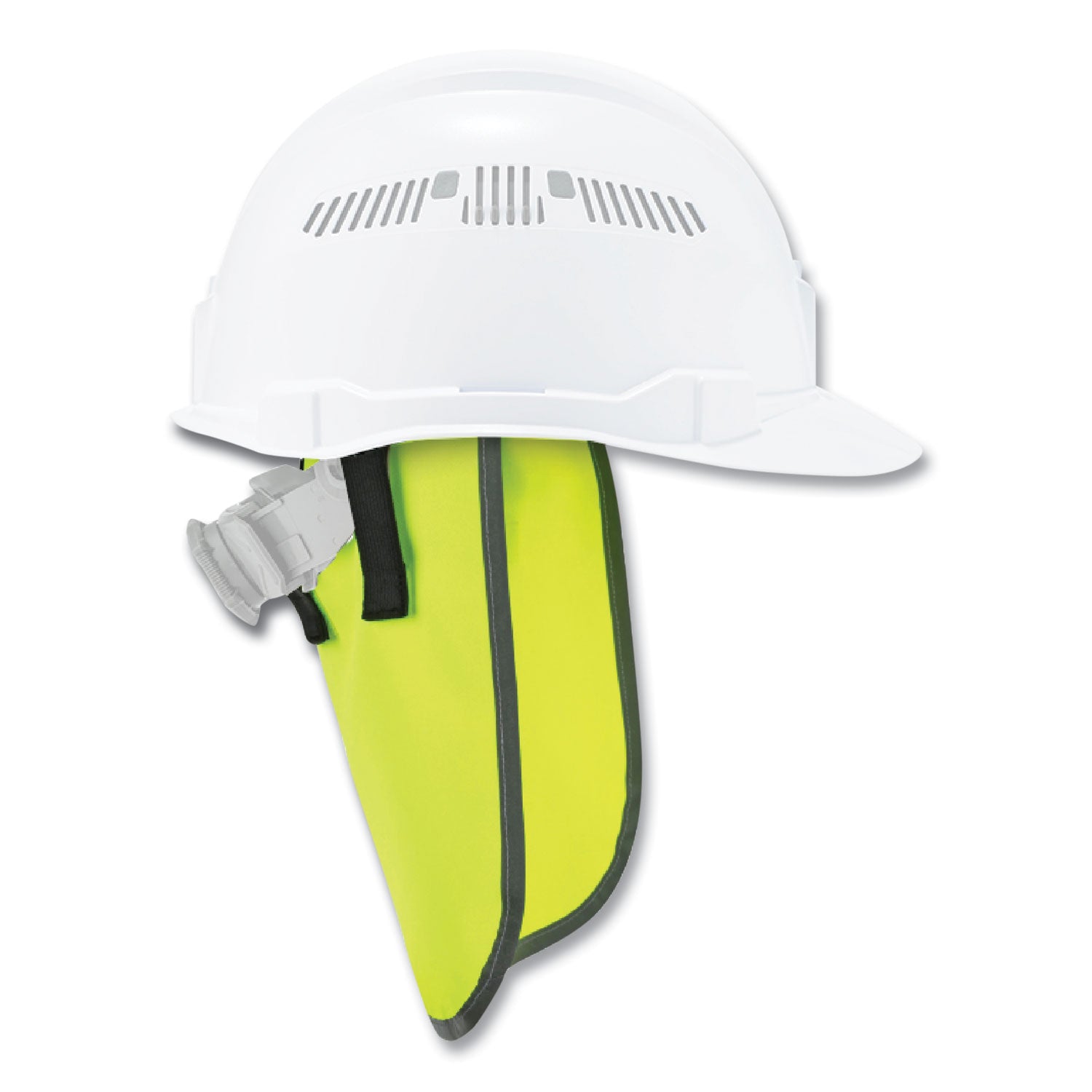 ergodyne® GloWear 8006 Hi-Vis Hard Hat Neck Shade, 12.25 x 10.5, Lime