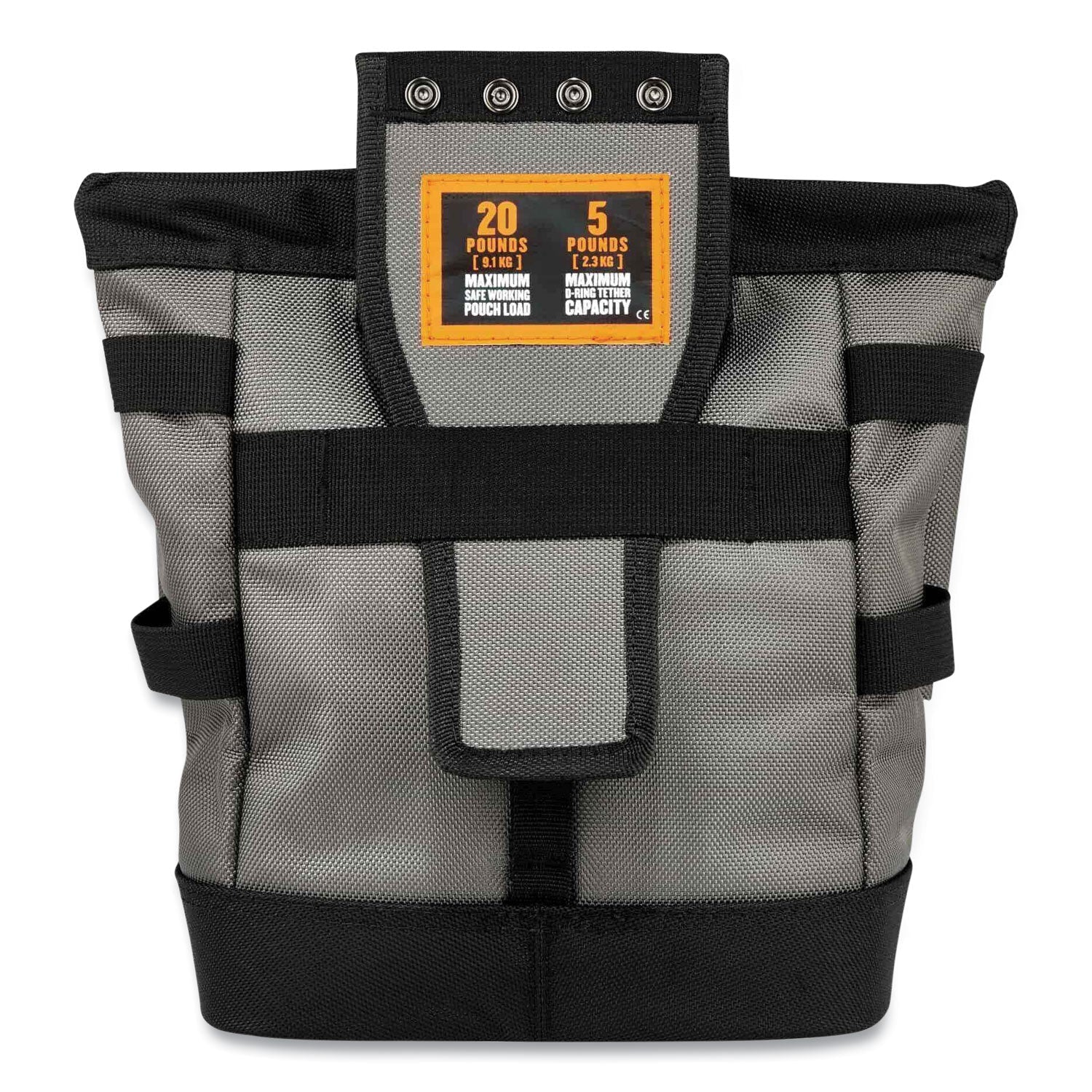 ergodyne® Arsenal 5527 Premium Topped Tool Pouch with Hinged Closure, 6 x 10 x 11.5, Polyester, Orange - Bloom Skins